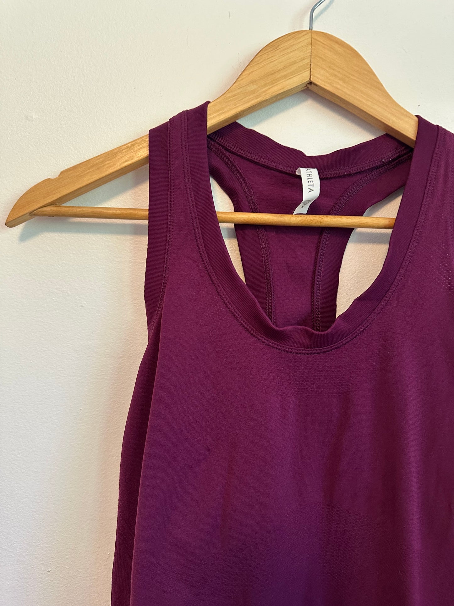 Athleta Momentum Seamless Racerback Purple Running and Gym Tank Top | Size Small