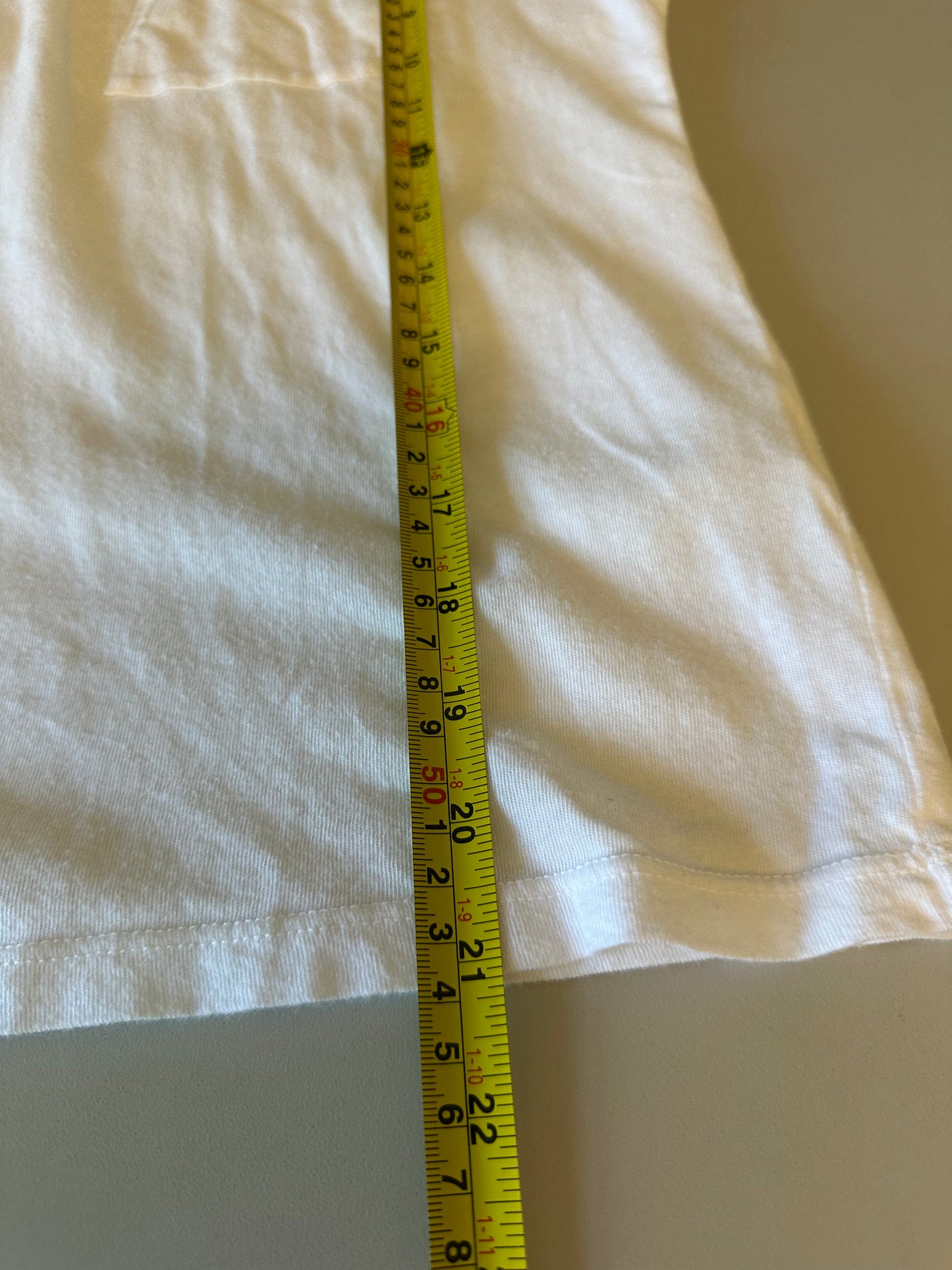 Michael Stars White Cotton Short Sleeve Pocket T-Shirt | Size Medium