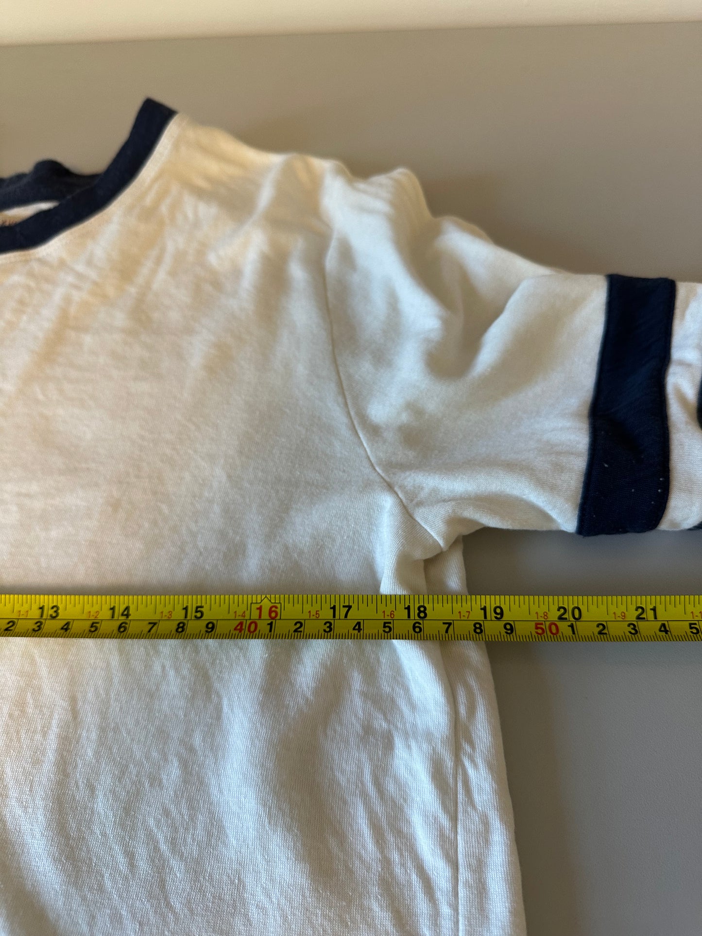 Faherty Sport Jersey Throwback Tee in Phantom Varsity | Size Medium