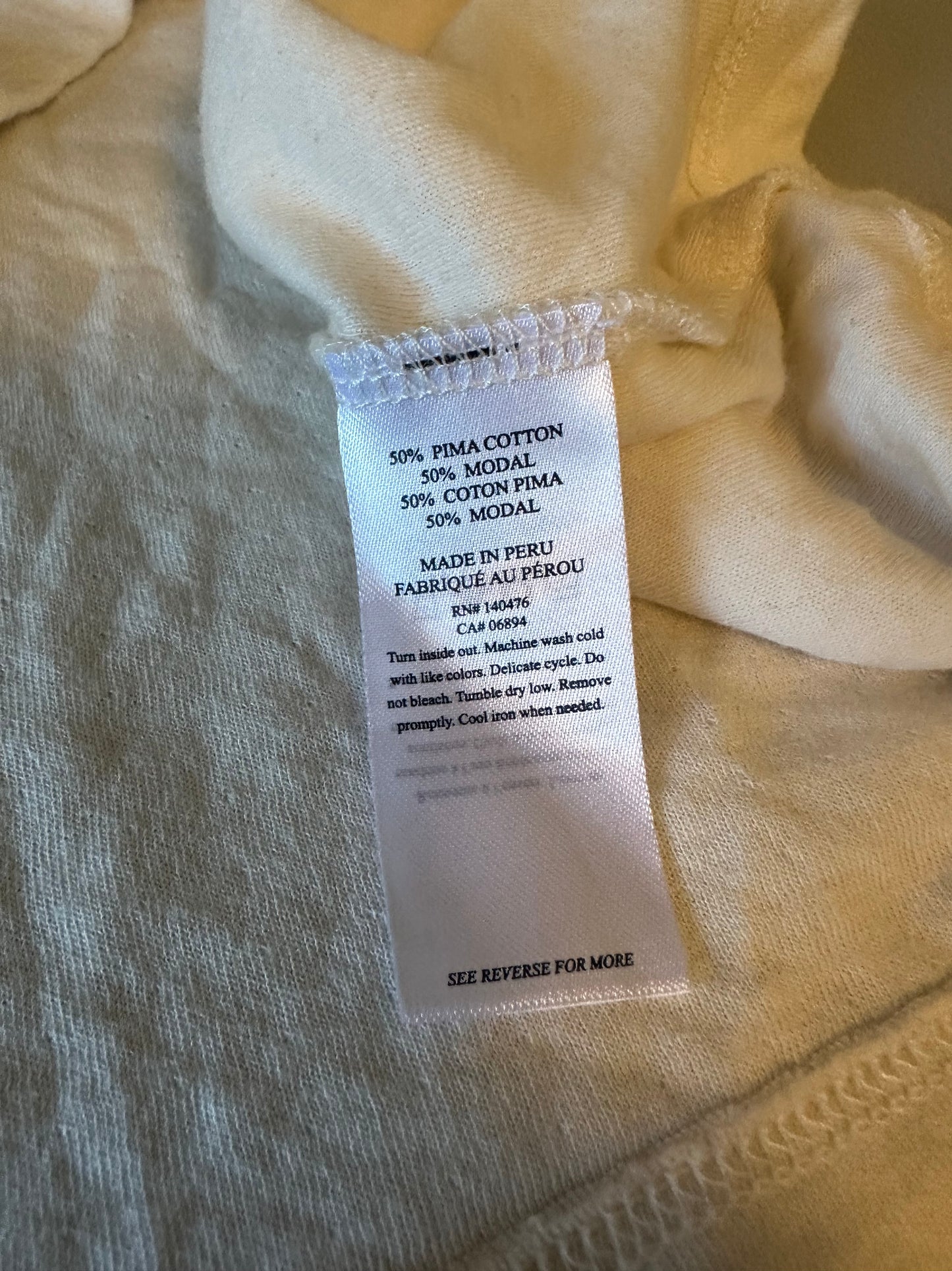 Faherty Sport Jersey Throwback Tee in Phantom Varsity | Size Medium
