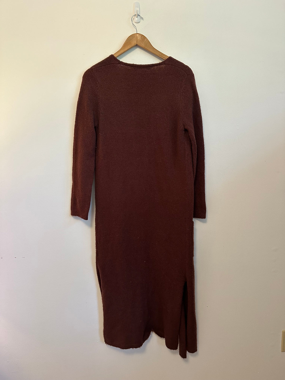 Knot Sisters Burgundy Longline Duster Cardigan Sweater | Size XS