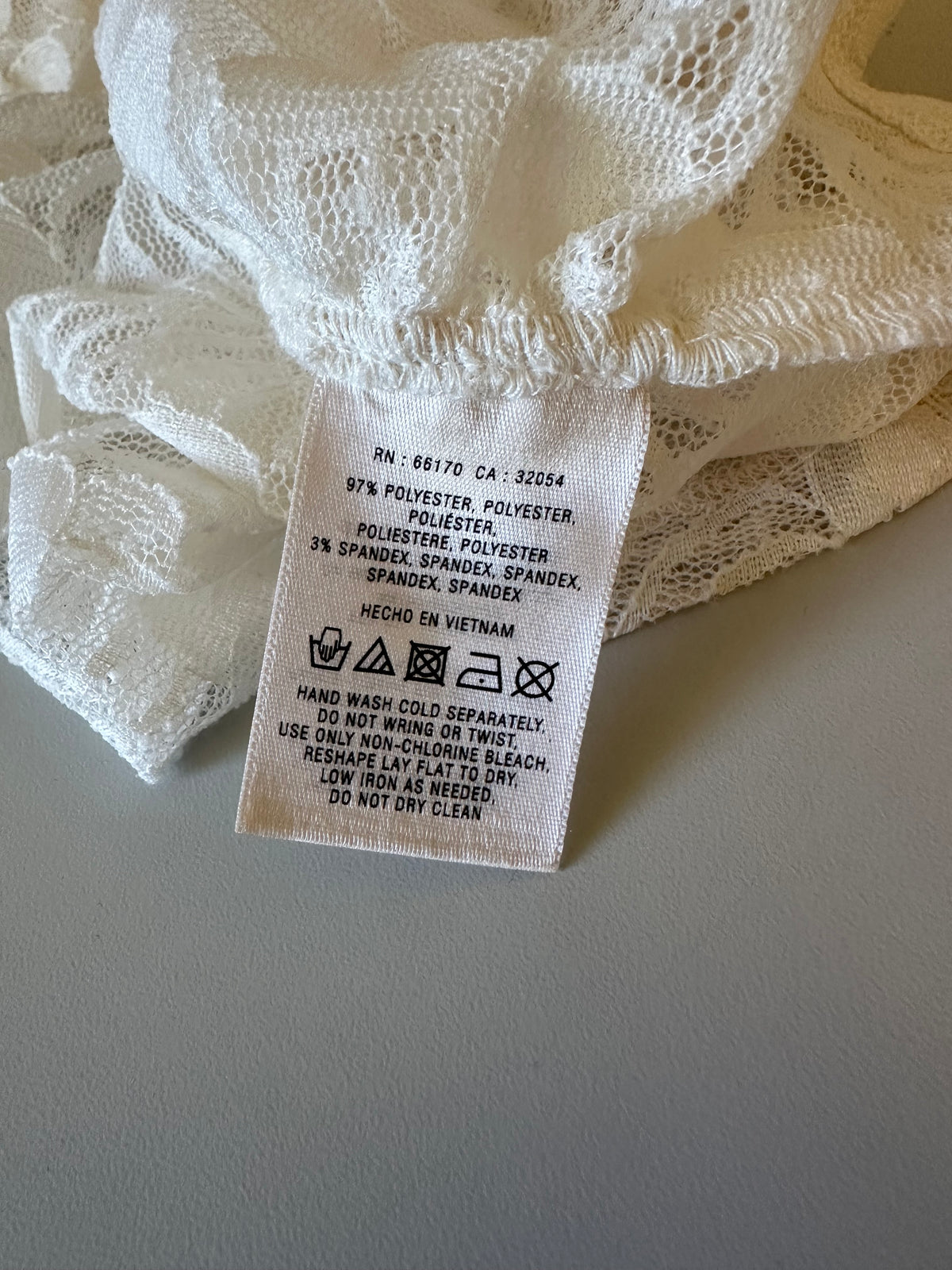 Meadow Rue x Anthropologie White Lace Long Sleeve Asymmetrical Top | Size XS