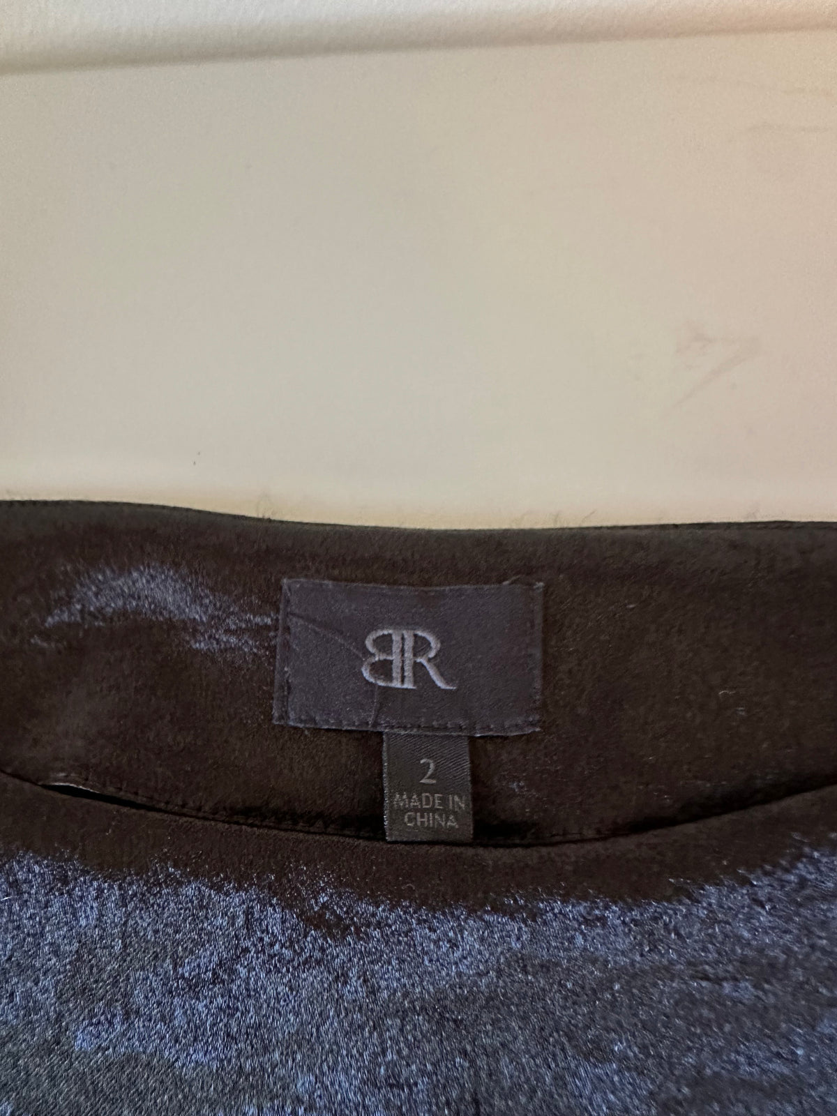 Banana Republic Black Satin Split Sleeve Mini Dress | Size 2