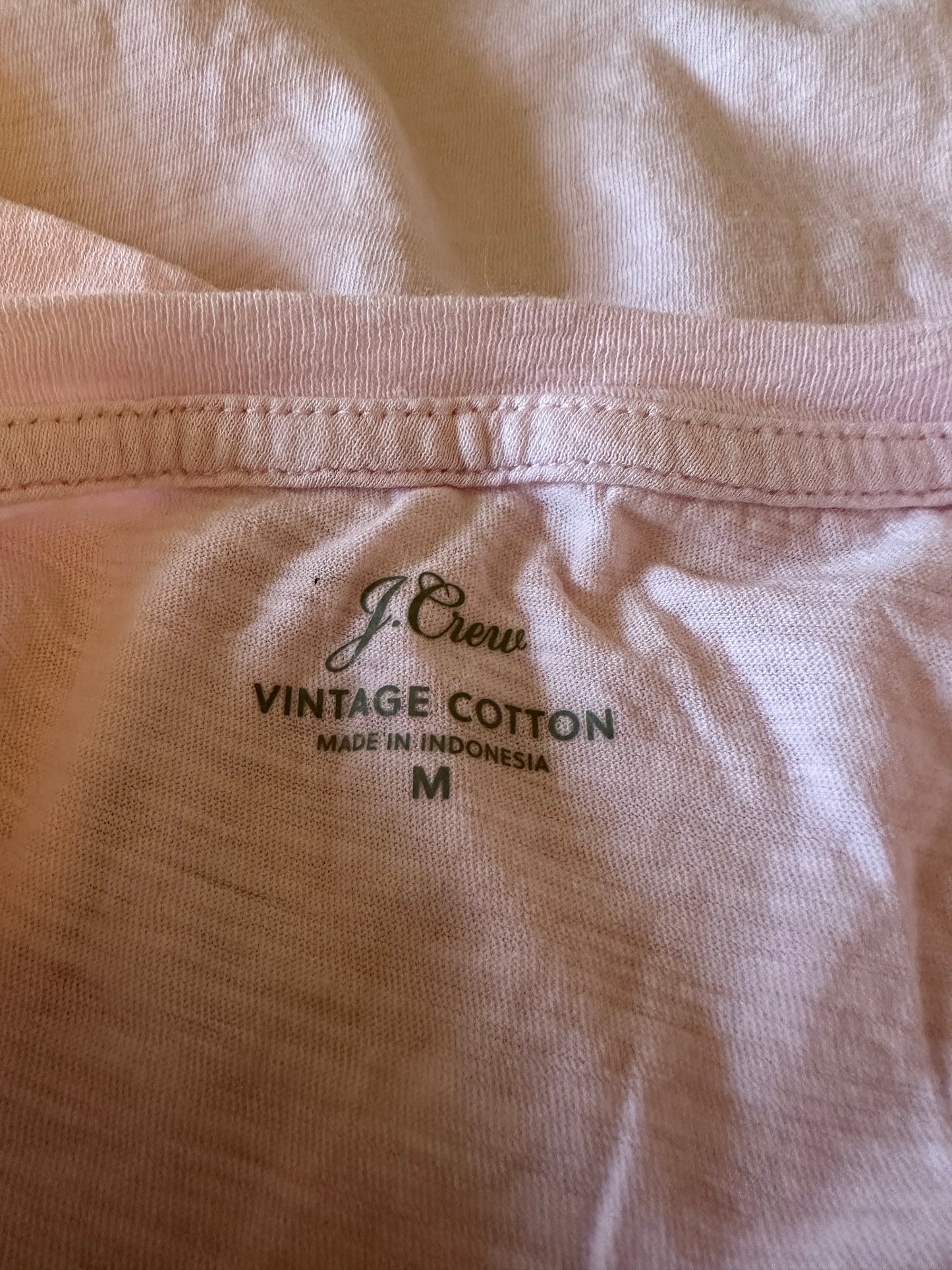 J. Crew Baby Pink Short Sleeve Crewneck T-Shirt | Size Medium