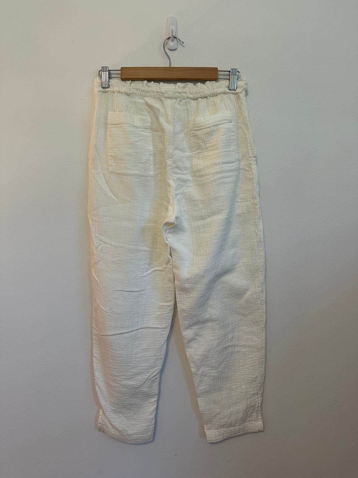 Madewell Cotton Gauze Beach Pants in Antique White | Size XS