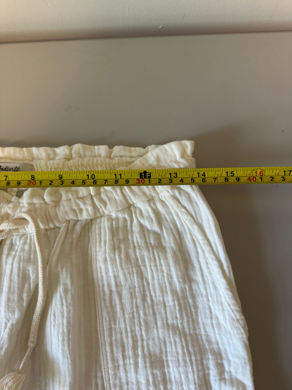 Madewell Cotton Gauze Beach Pants in Antique White | Size XS