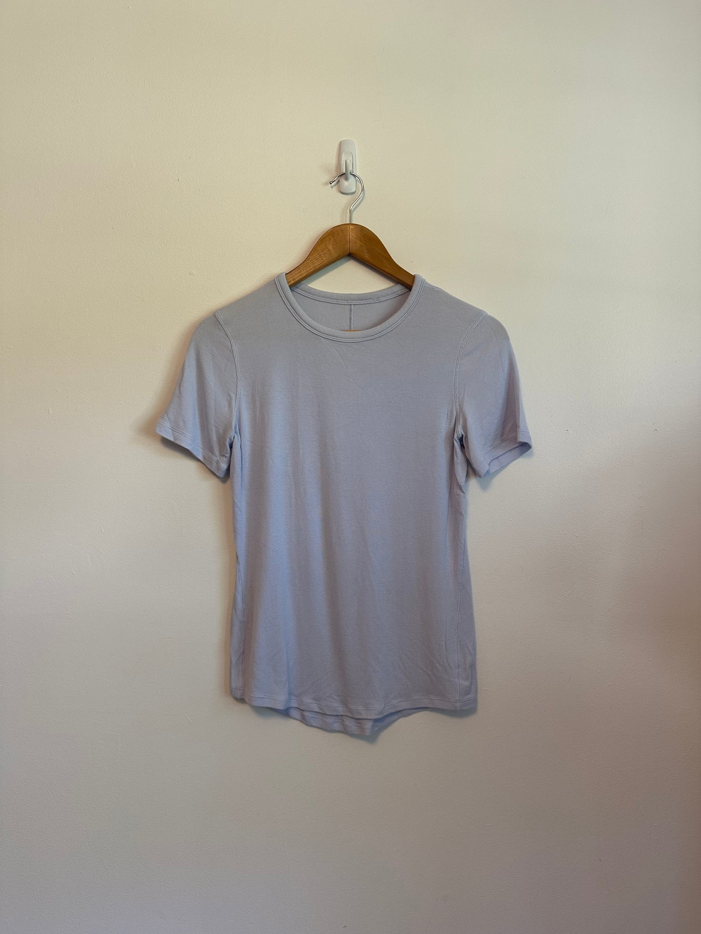 Lululemon Baby Ribbed Short Sleeve T-Shirt in Pale Purple