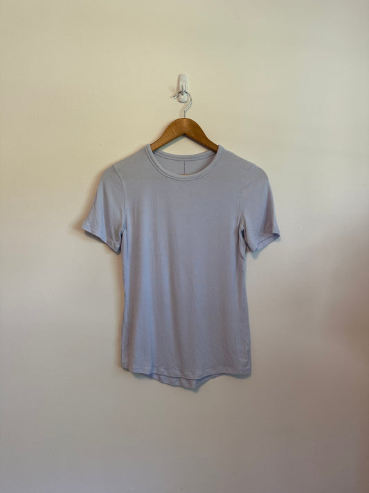 Lululemon Baby Ribbed Short Sleeve T-Shirt in Pale Purple