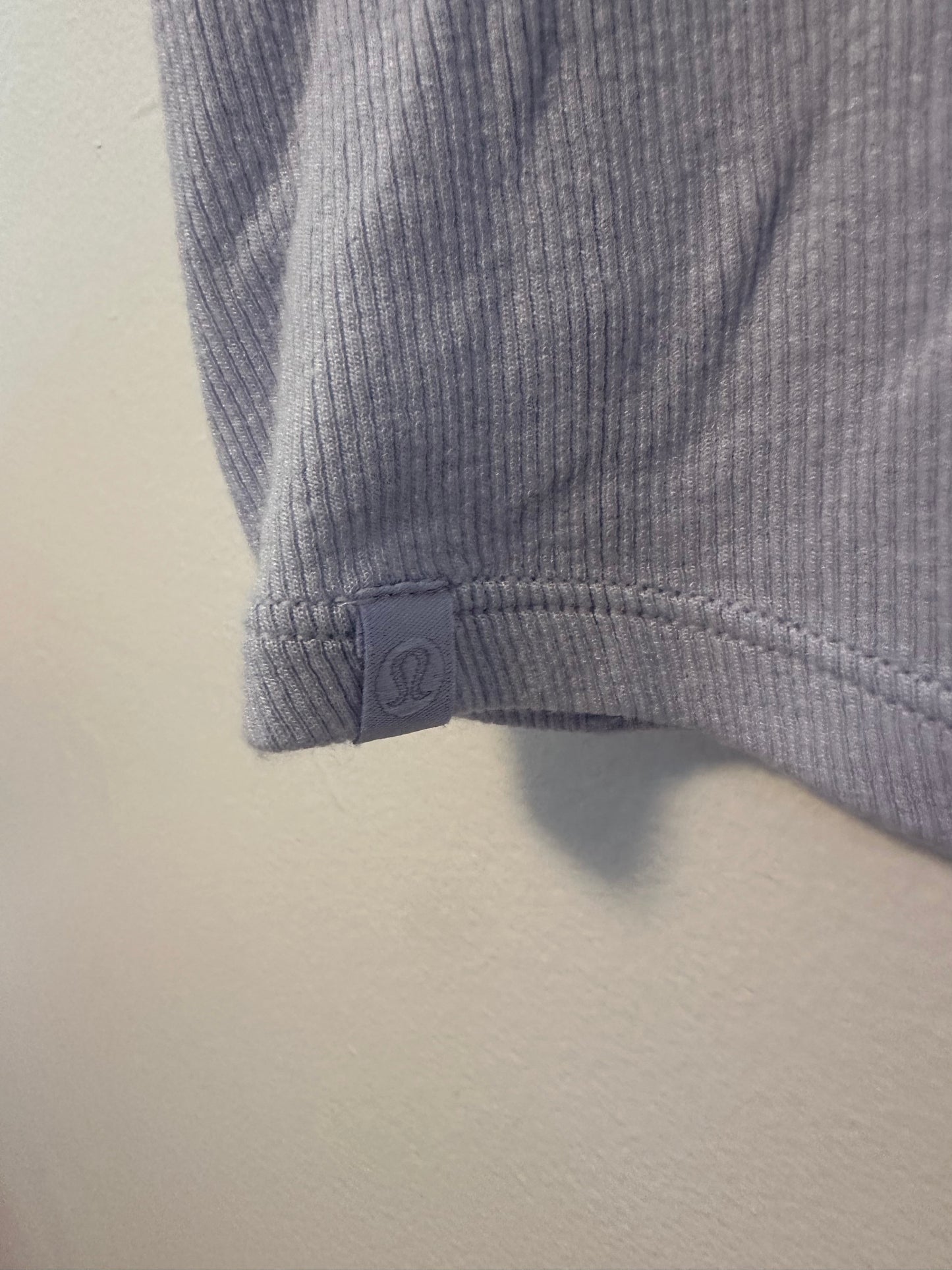 Lululemon Baby Ribbed Short Sleeve T-Shirt in Pale Purple