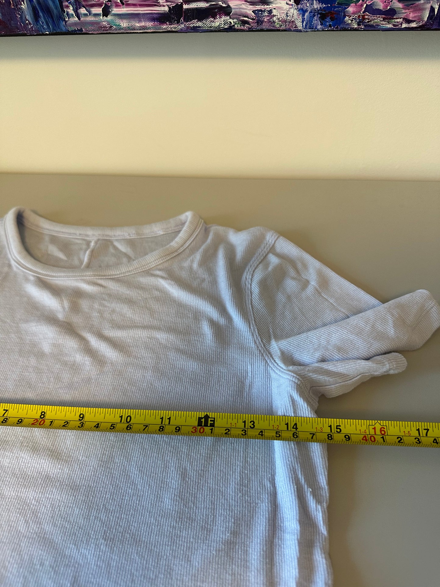 Lululemon Baby Ribbed Short Sleeve T-Shirt in Pale Purple
