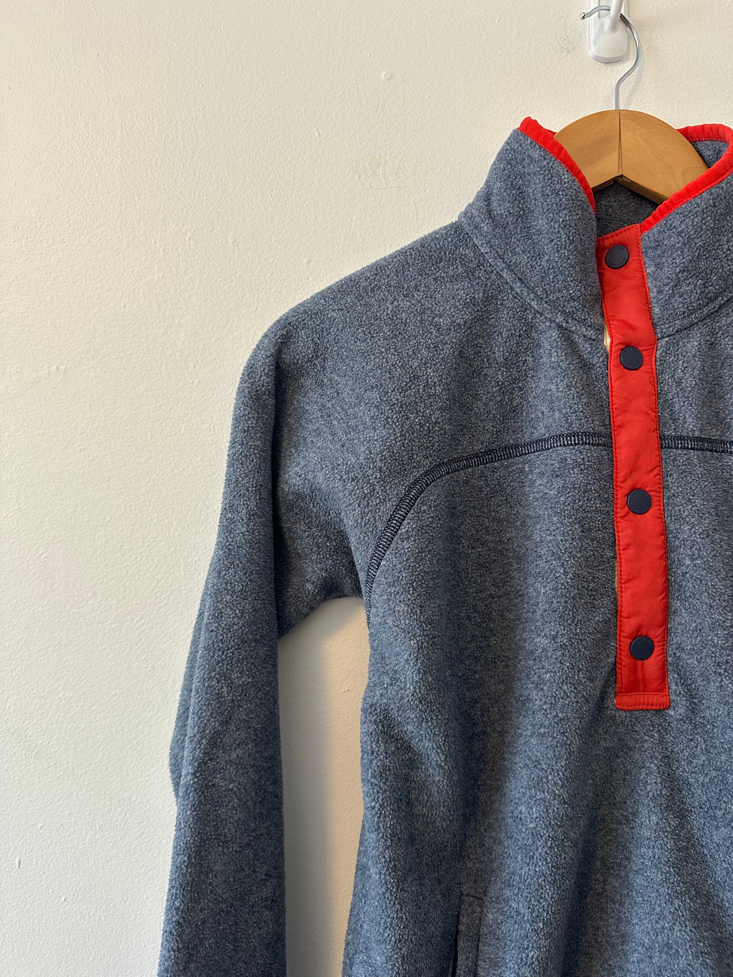 Burton Anouk Dryride Fleece Anorak in Navy Heather | Size XS