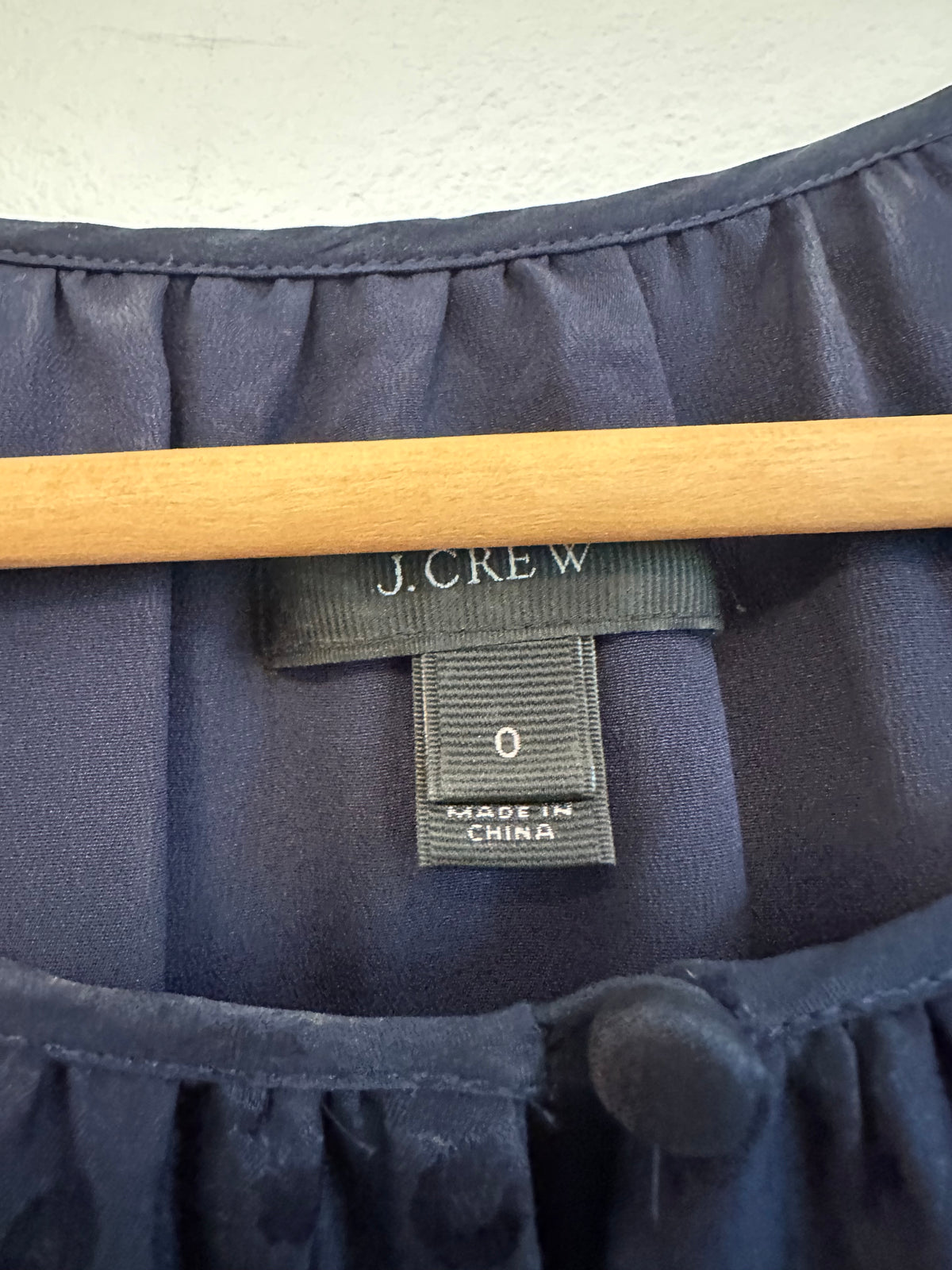 J. Crew Navy Blue 100% Silk Jacquard Animal Print Shift Dress | Size 0