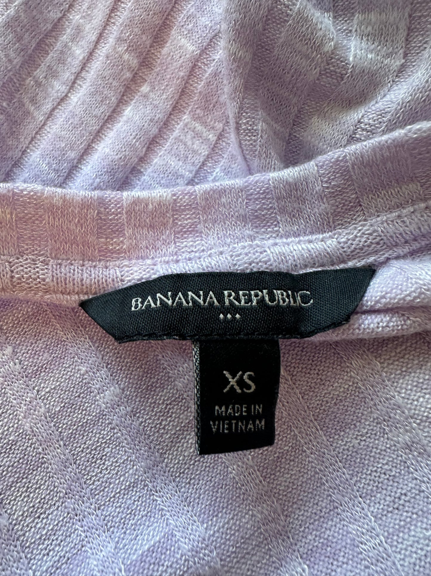 Banana Republic Ribbed Sleeveless Knit Tank Top in Lilac | Size XS