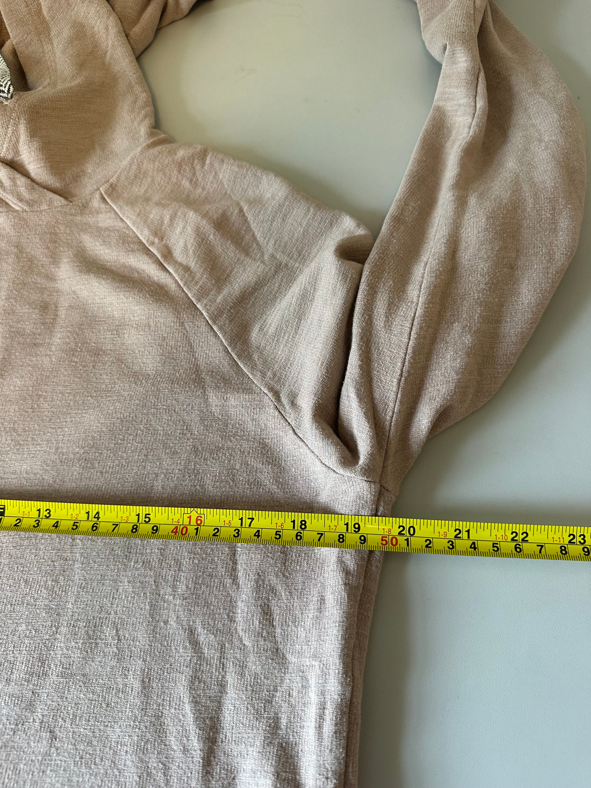 Monrow Mauve Heathered French Terry Raglan Hoodie | Size Small
