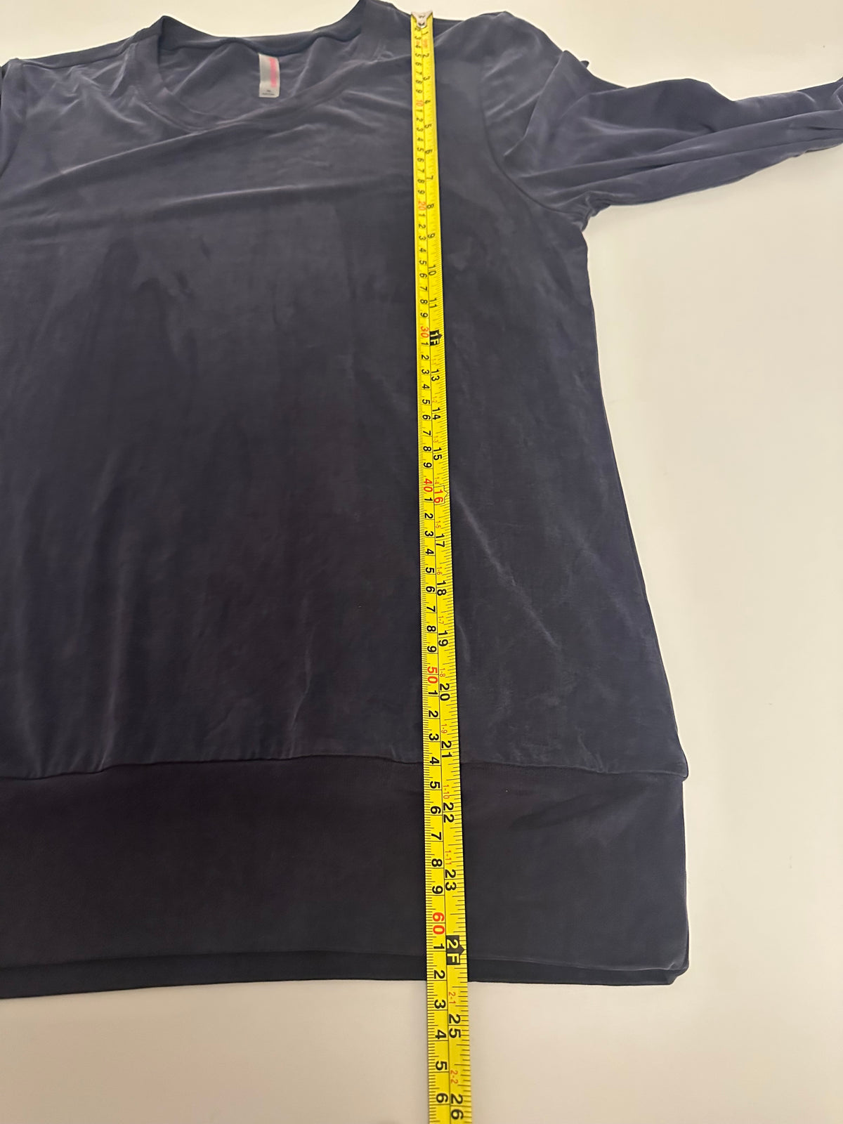 Commando Charcoal Grey Cupro Long Sleeve Banded Hem Top | Size XS