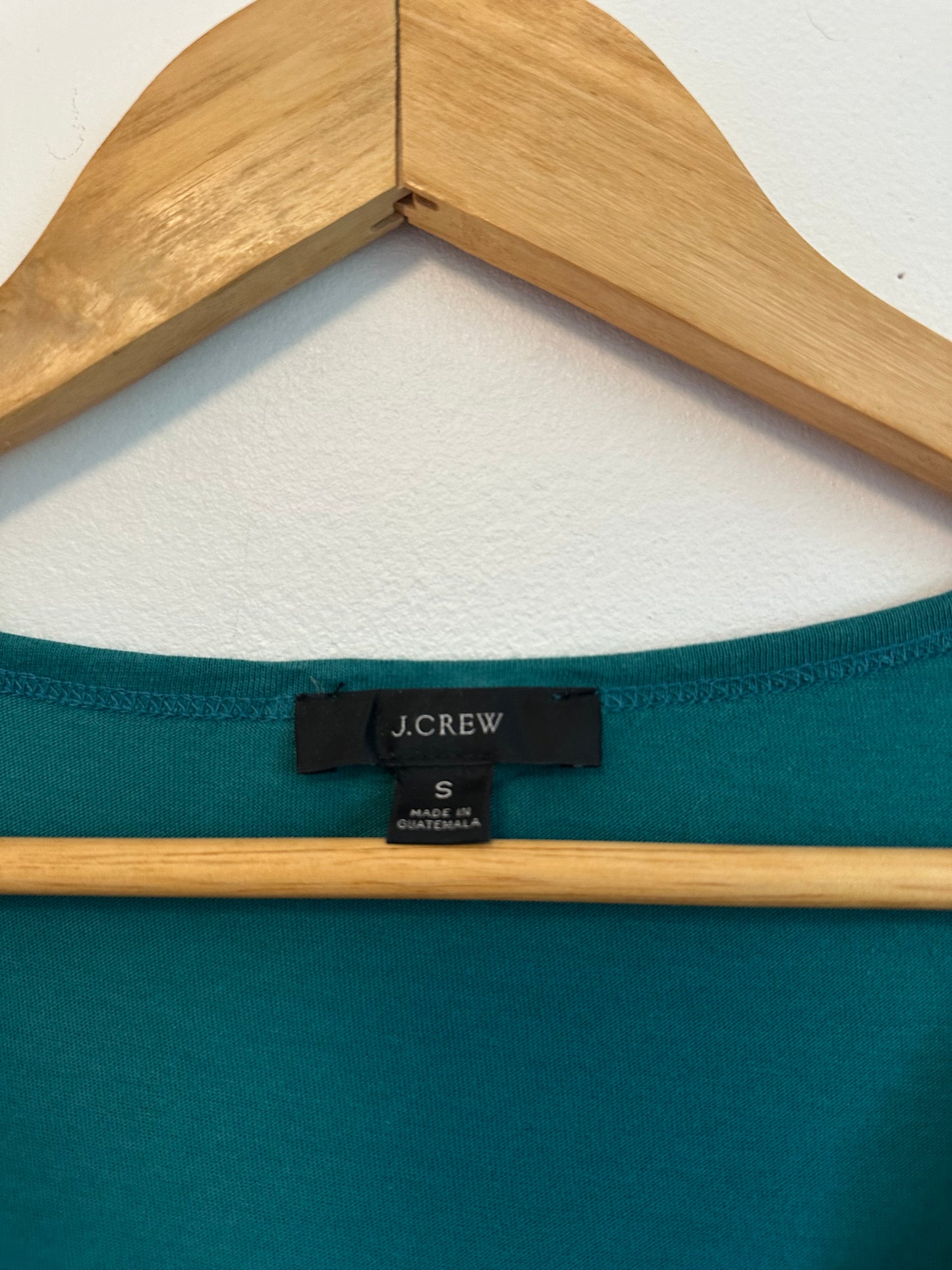J. Crew Teal Green Tiered Short Sleeve Mini Dress | Size Small
