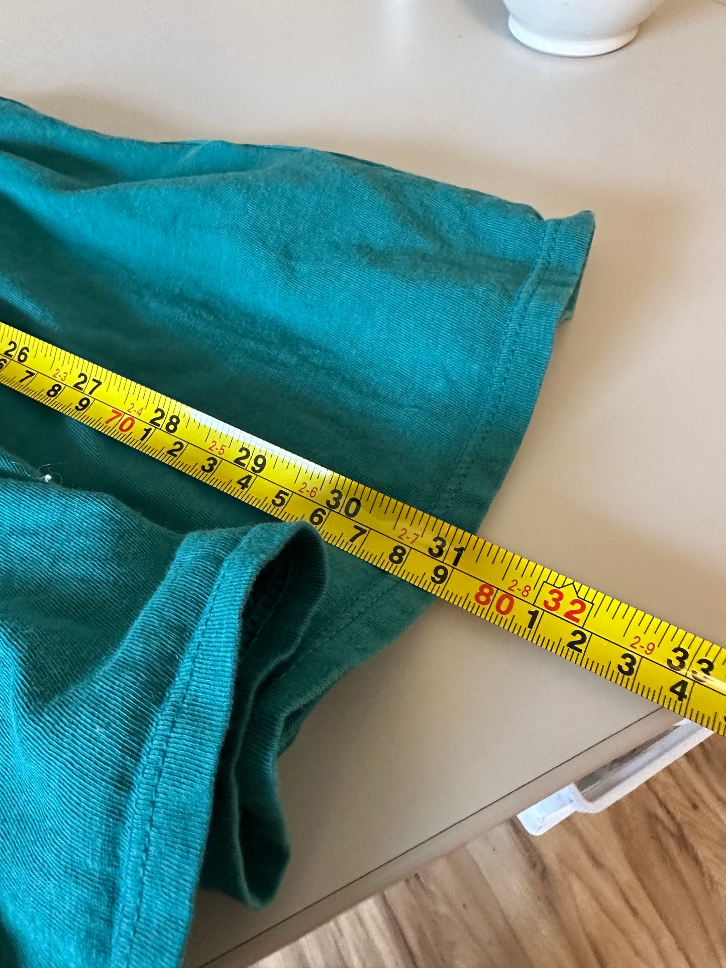 J. Crew Teal Green Tiered Short Sleeve Mini Dress | Size Small