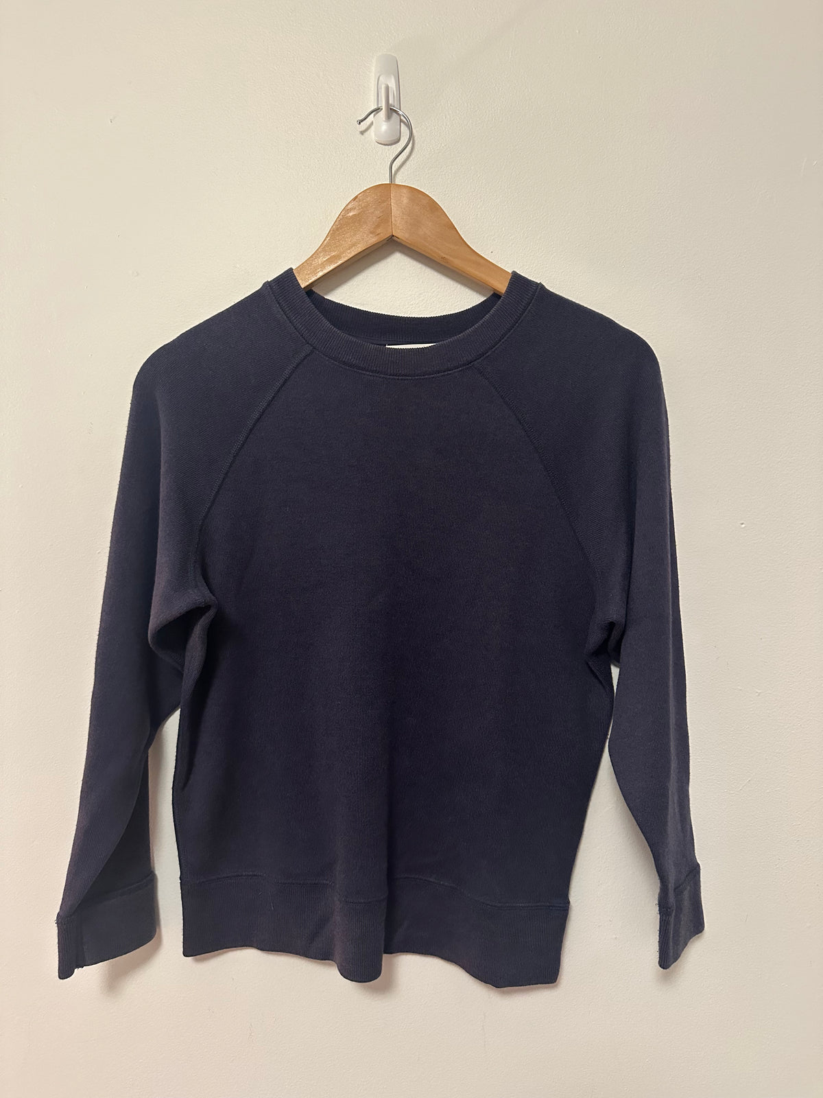 NWT Banana Republic Navy Blue Raglan Sleeve Crew Neck Sweatshirt | Size Small