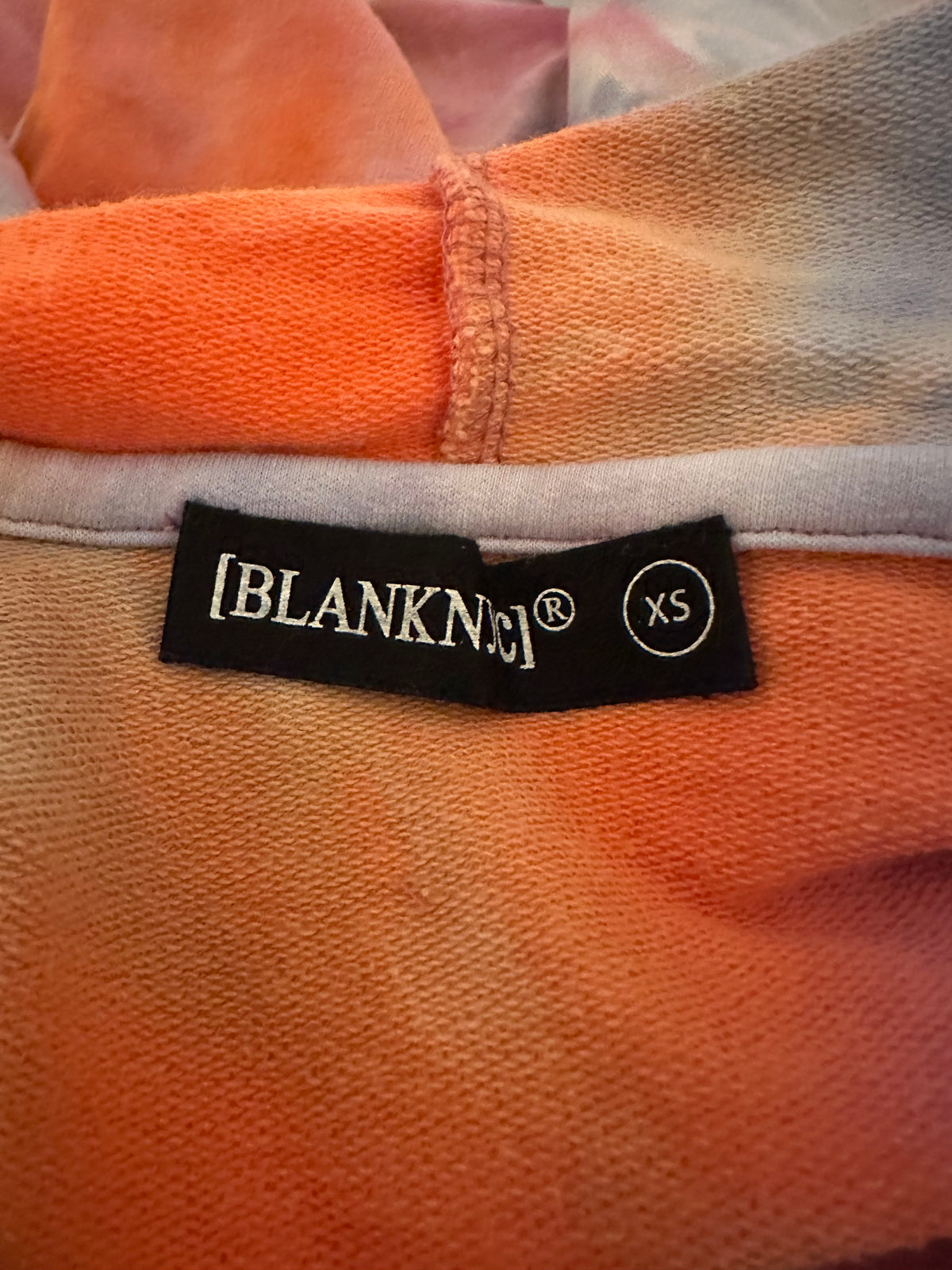 BLANKNYC Tie Dye Cropped Hoodie | Size XS