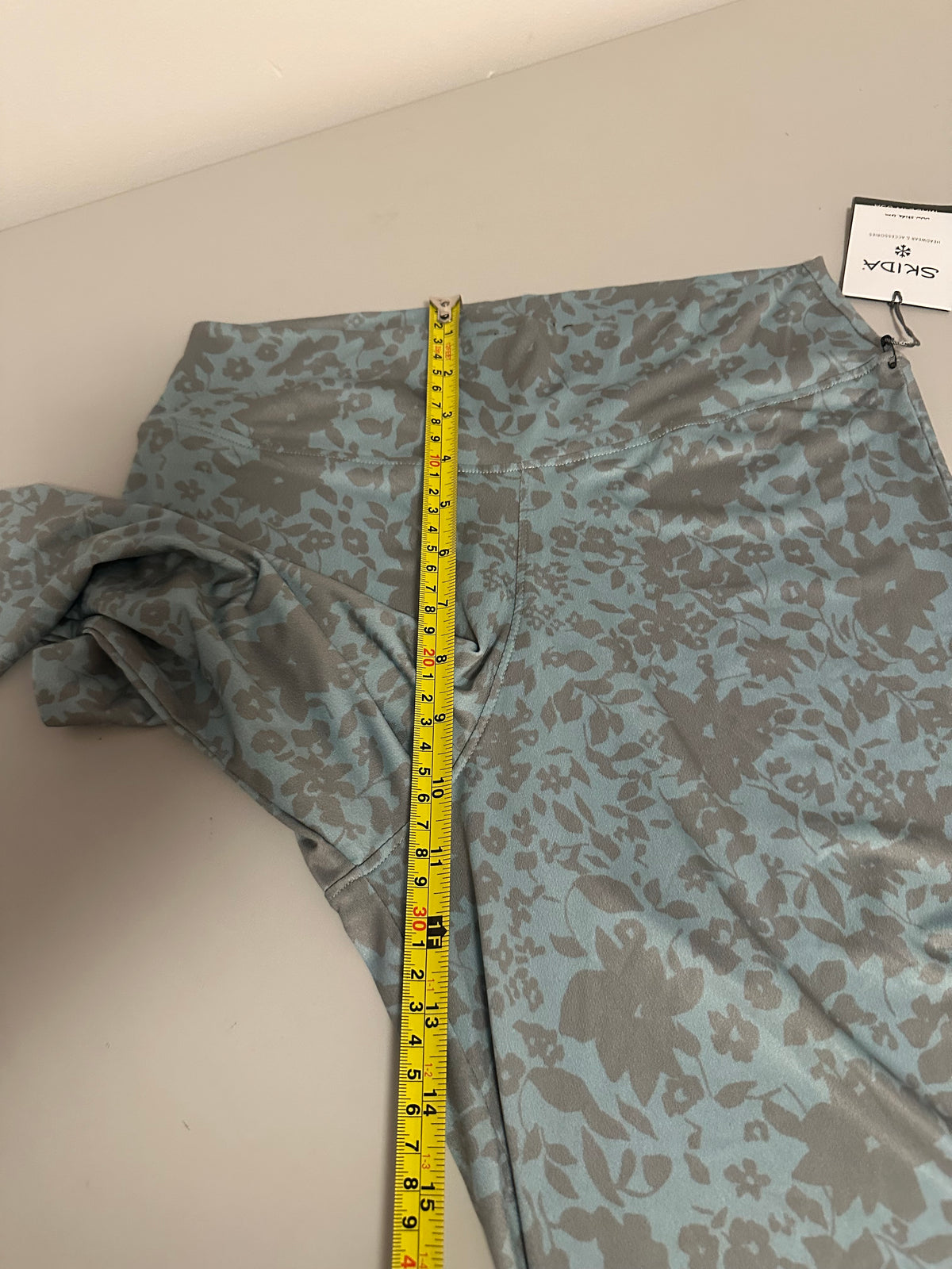 NWT Skida Blue Floral Shadow Visca Wide Leg Pants | Size 1 (Small)