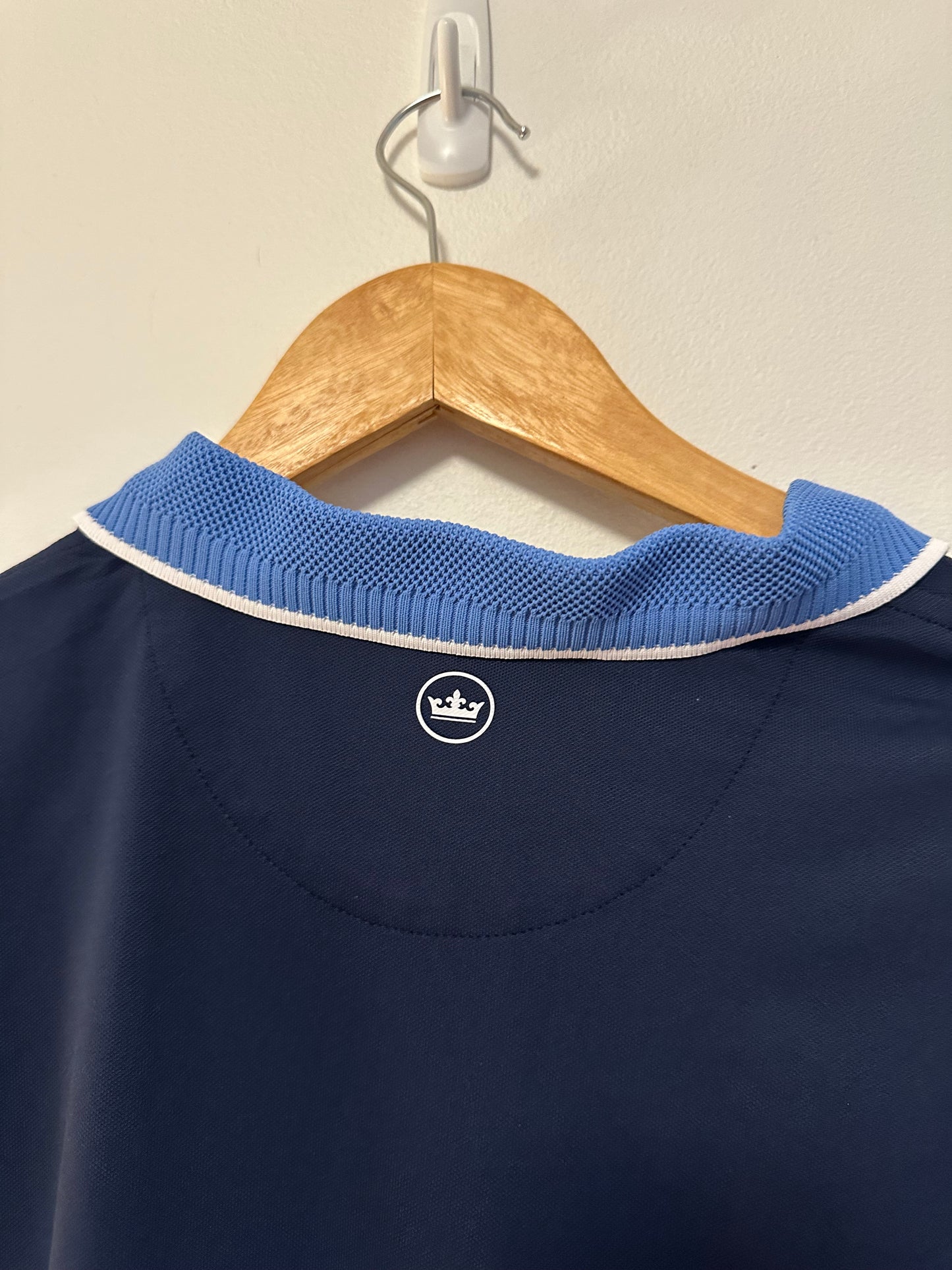 NWT Peter Millar Burlington Country Club Performance Polo in Navy Blue | Size Medium
