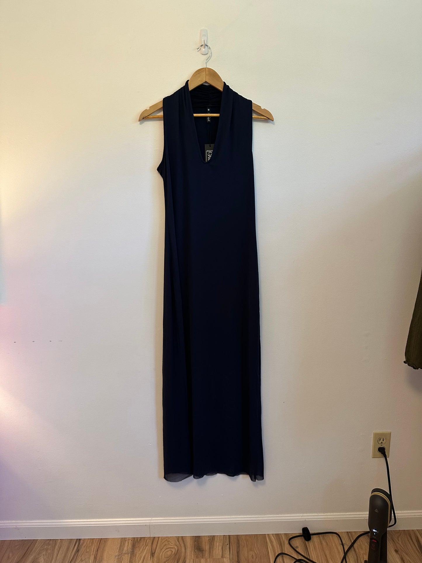 NWT Viereck Mesh Vodka Dress in Navy Blue | Size Medium