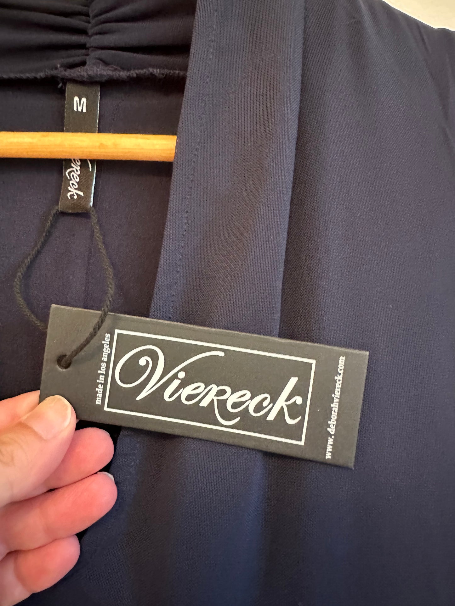 NWT Viereck Mesh Vodka Dress in Navy Blue | Size Medium