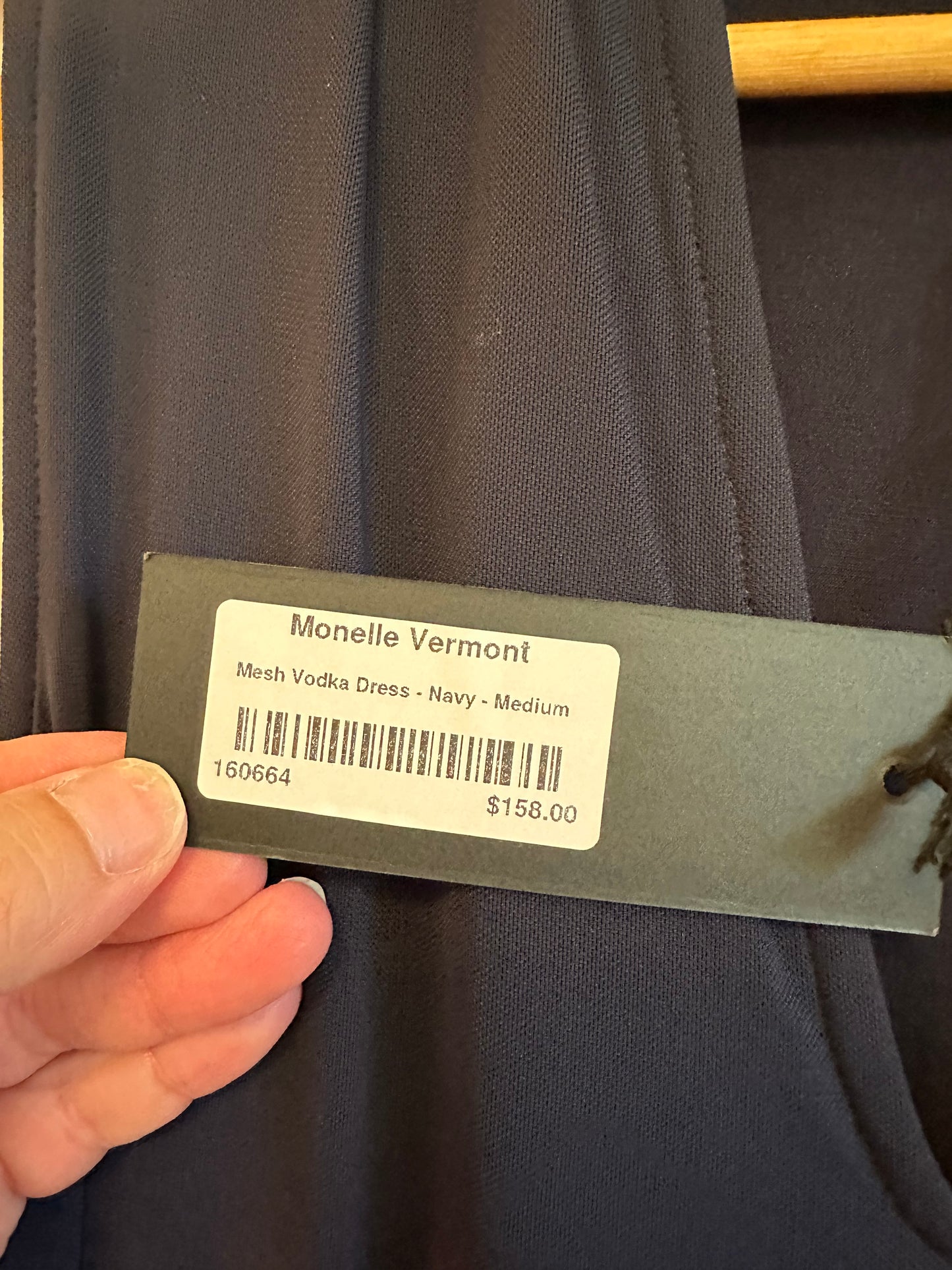 NWT Viereck Mesh Vodka Dress in Navy Blue | Size Medium