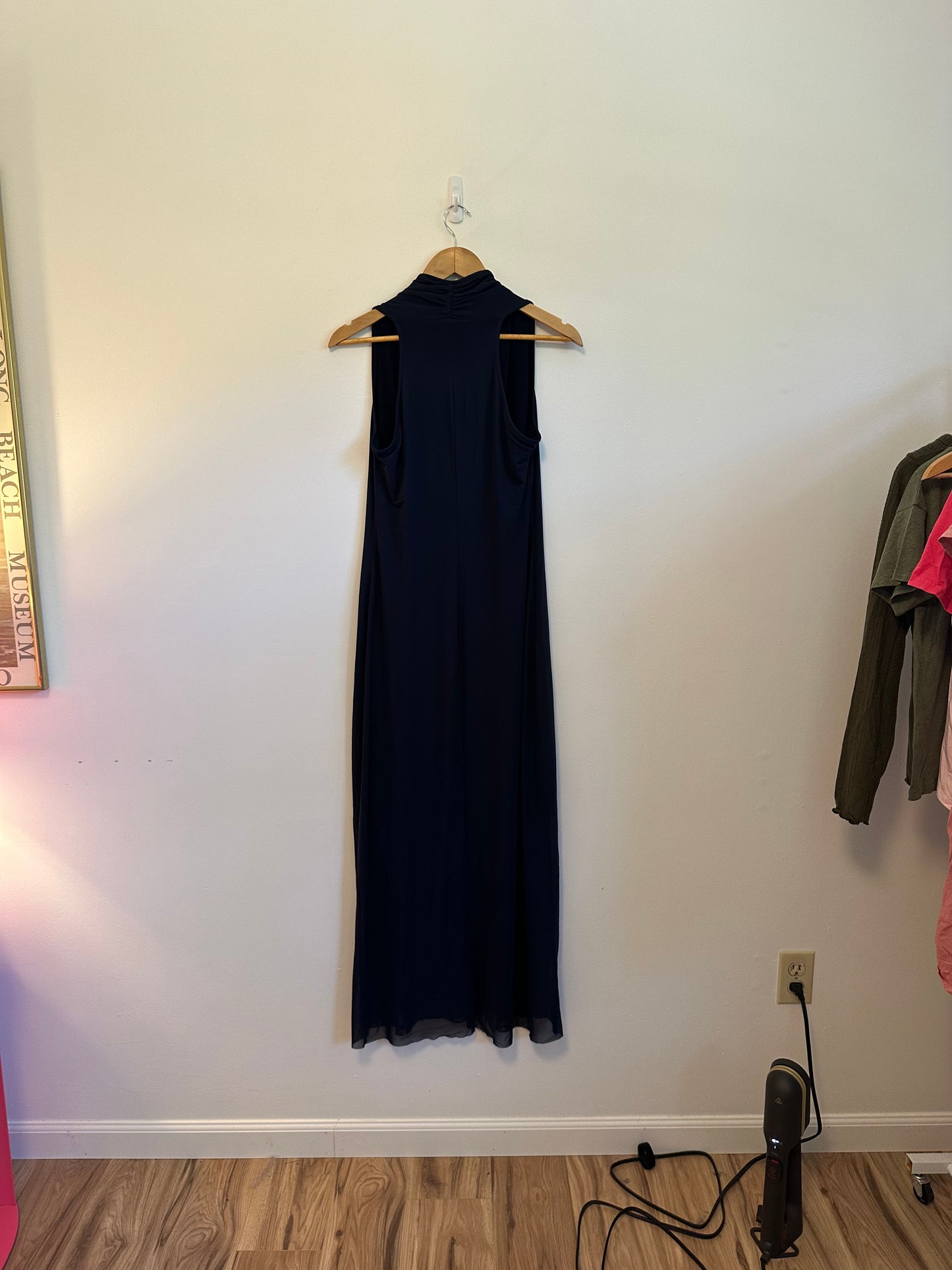 NWT Viereck Mesh Vodka Dress in Navy Blue | Size Medium