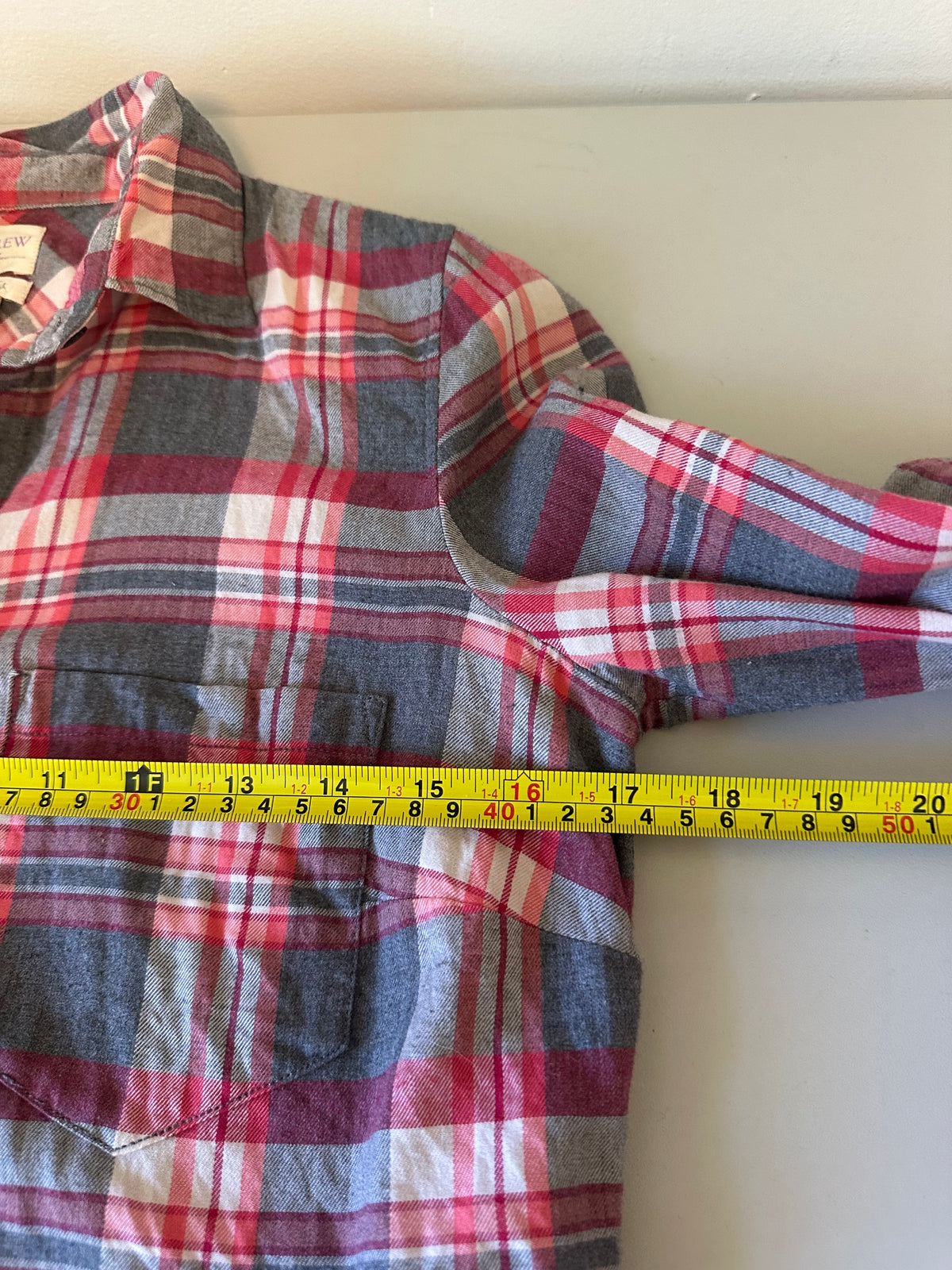 J. Crew Perfect Fit Cotton Flannel Plaid Button Down Shirt | Size XS
