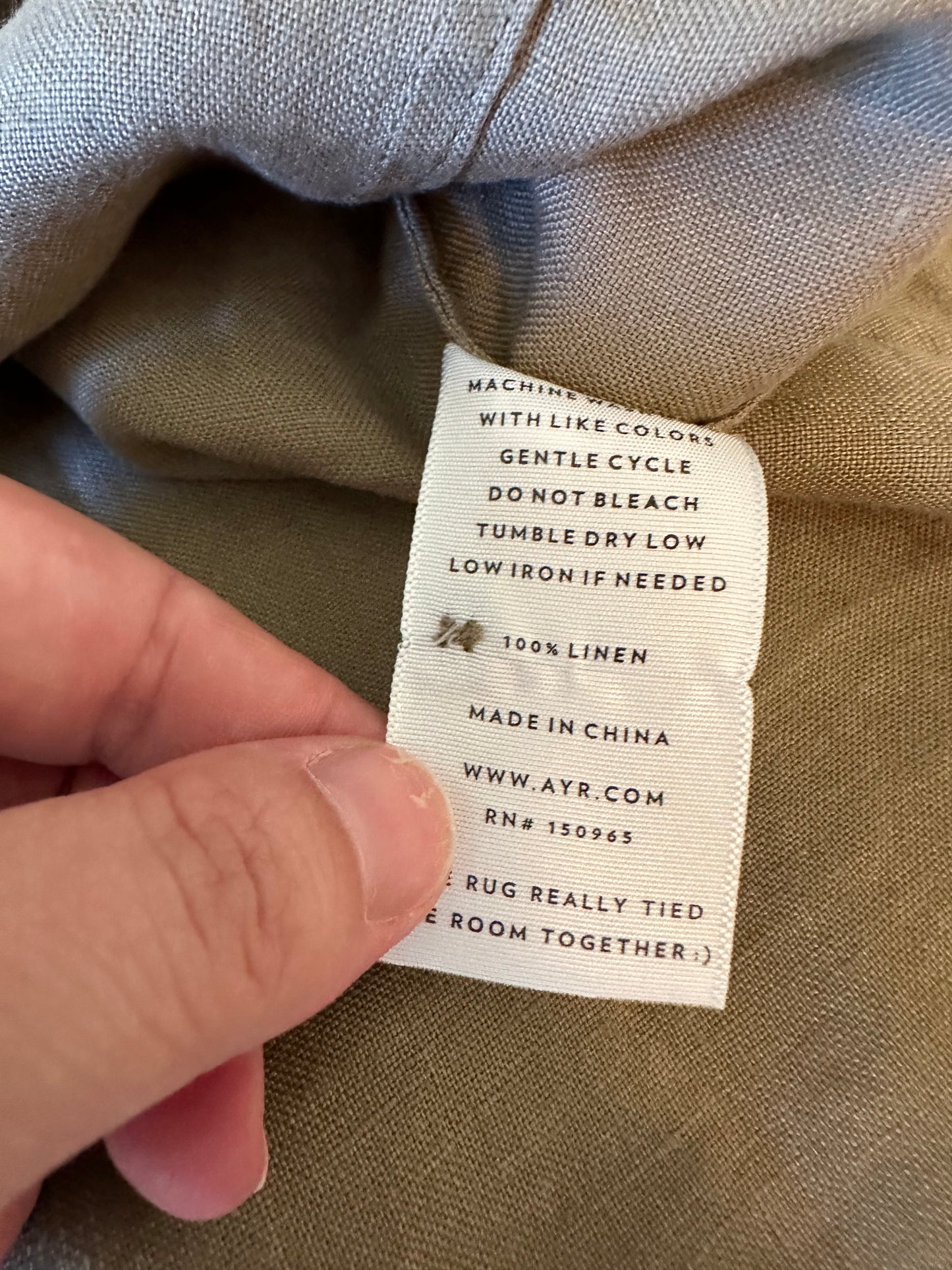 AYR Women Tan 100% Linen Short Sleeve Button Down Boxy Shirt | Size XS