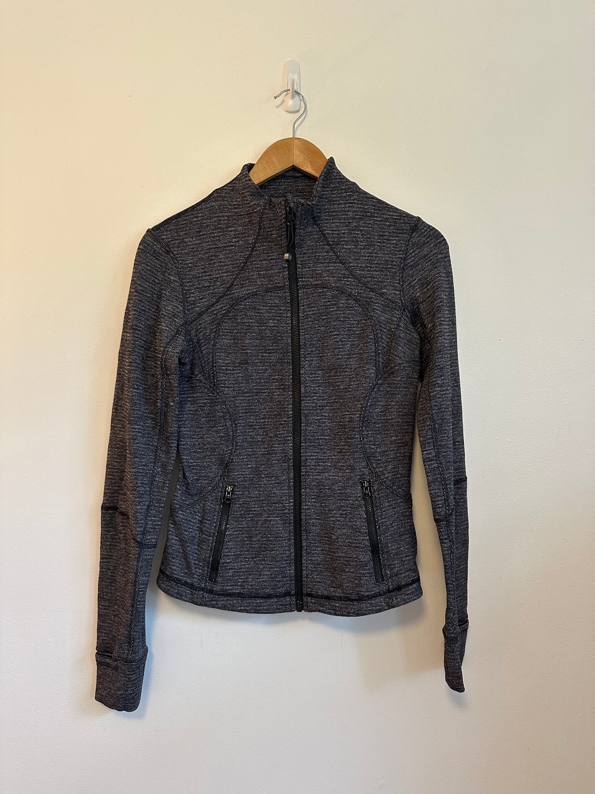 Lululemon Define Full Zip Jacket in Charcoal Grey Space Dye