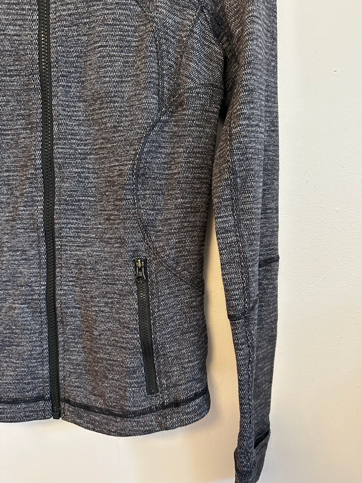 Lululemon Define Full Zip Jacket in Charcoal Grey Space Dye