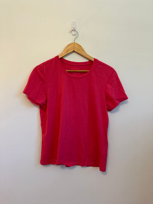 Dear John Pink 100% Cotton Short Sleeve Crewneck T-Shirt | Size Small