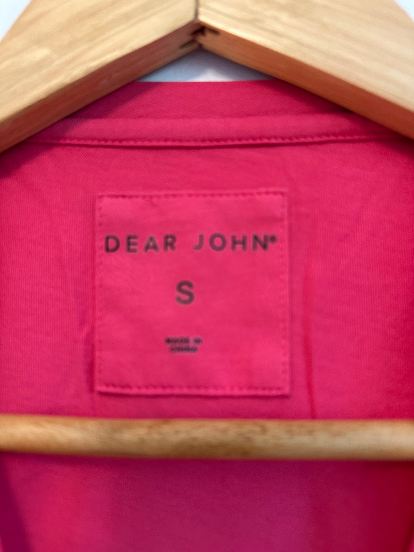 Dear John Pink 100% Cotton Short Sleeve Crewneck T-Shirt | Size Small