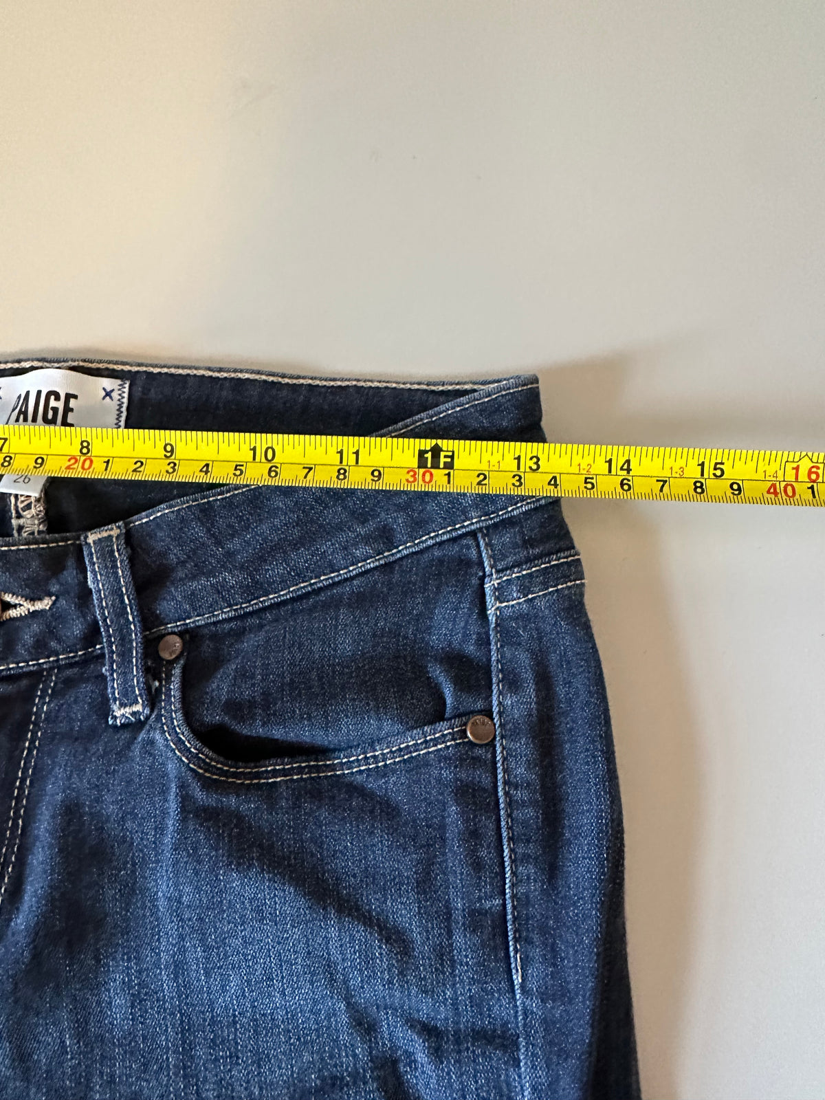 Paige Verdugo Ankle Dark Wash Skinny Jeans | Size 26