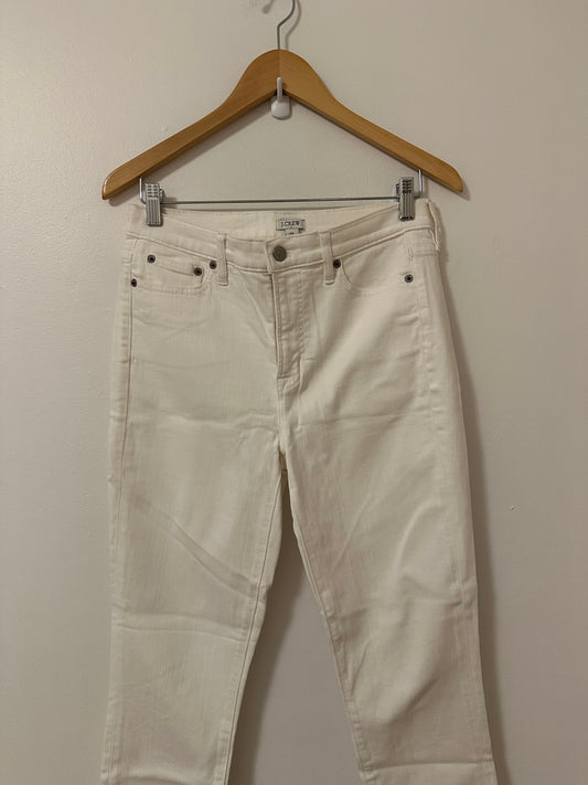 J. Crew White Denim Skinny Jeans | Size 28