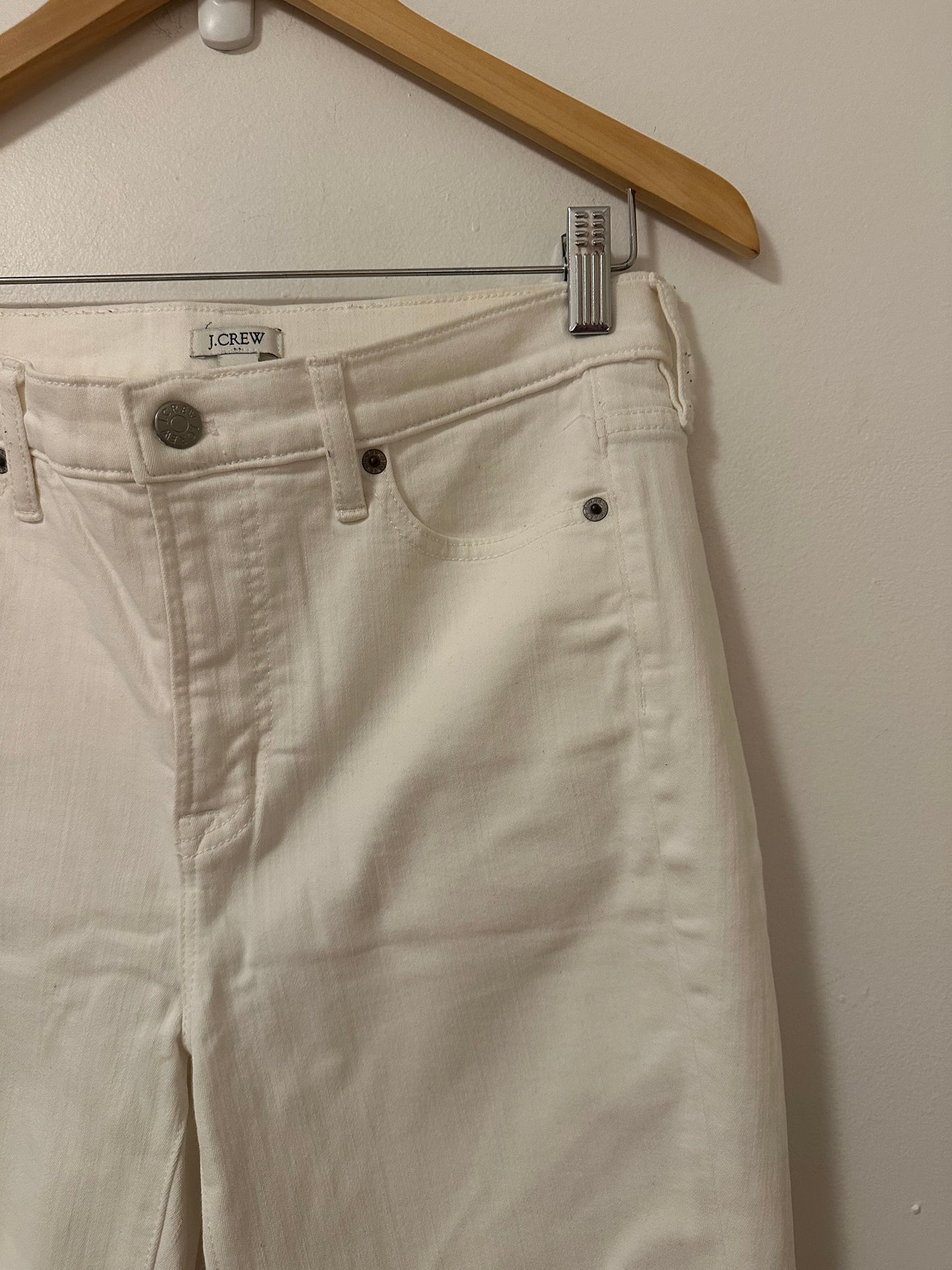 J. Crew White Denim Skinny Jeans | Size 28