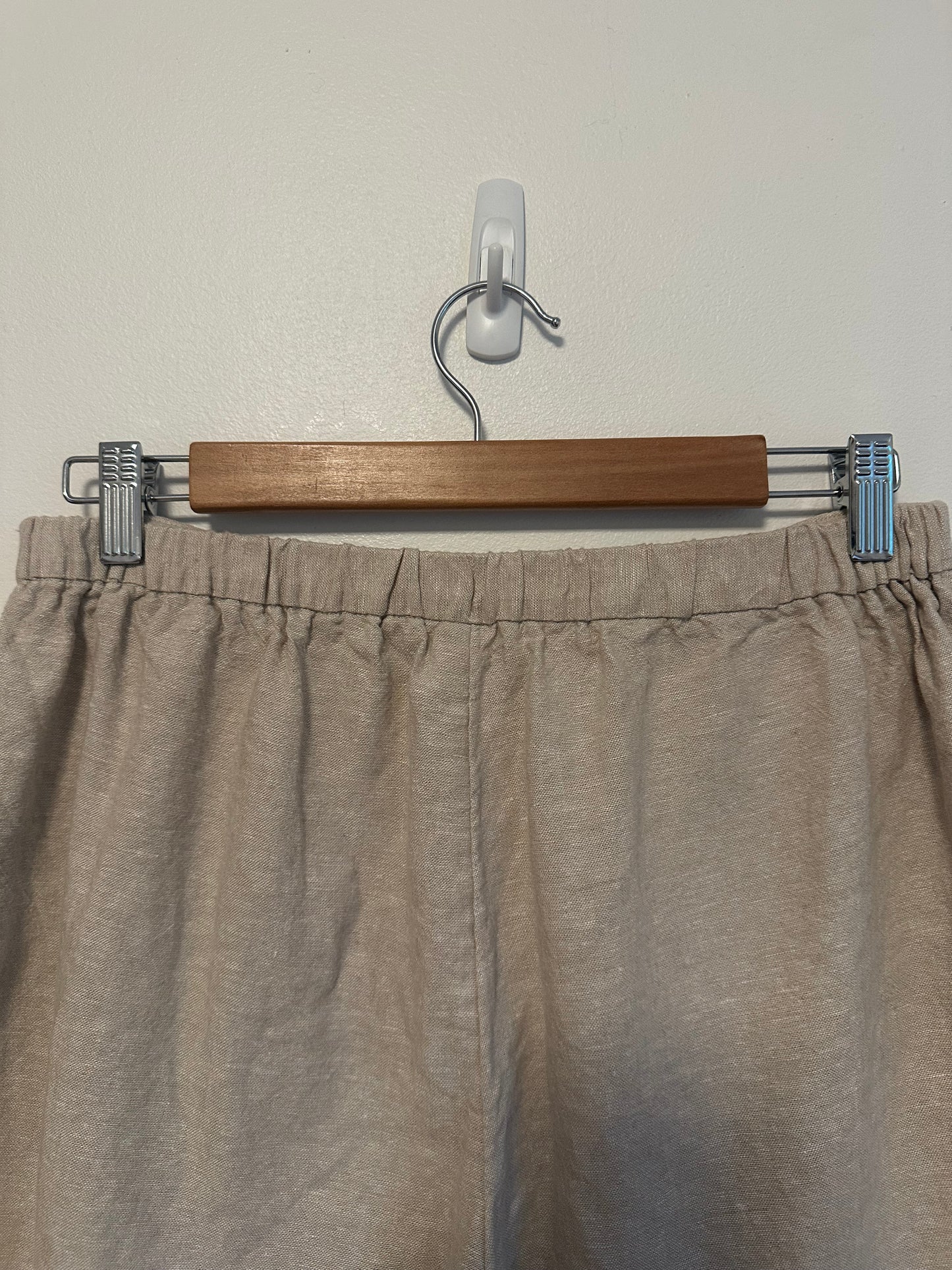 Old Navy Beige Linen Blend Wrap Skort | Size Medium