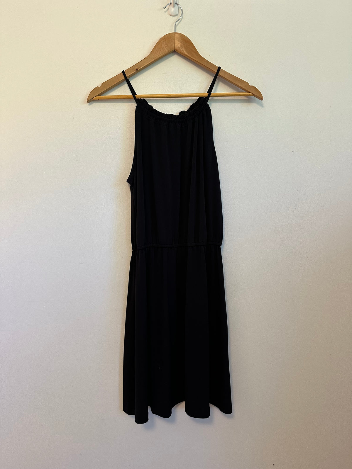 Banana Republic Black Sleeveless Halter Neck Elastic Waist Dress | Size XS