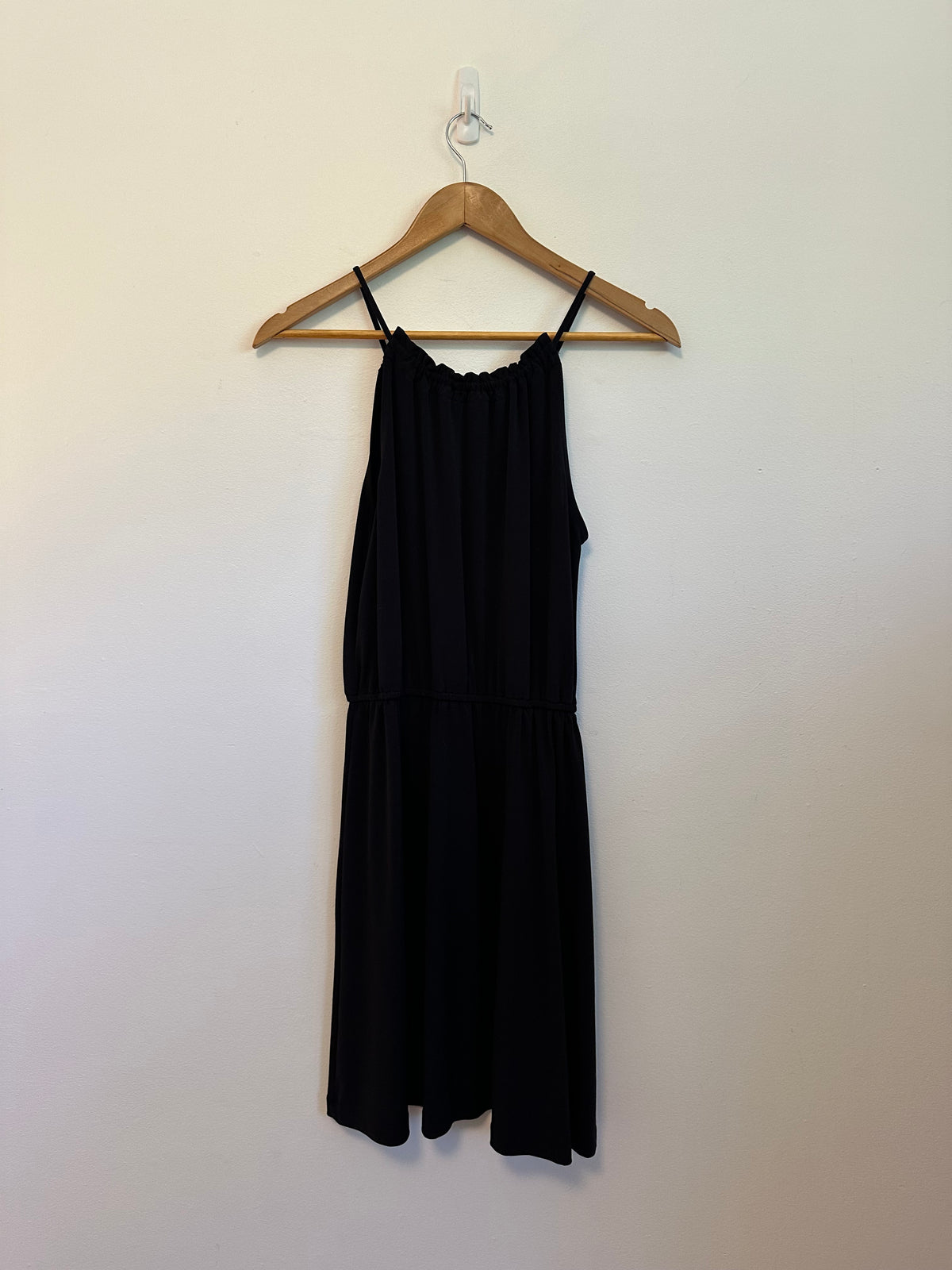 Banana Republic Black Sleeveless Halter Neck Elastic Waist Dress | Size XS