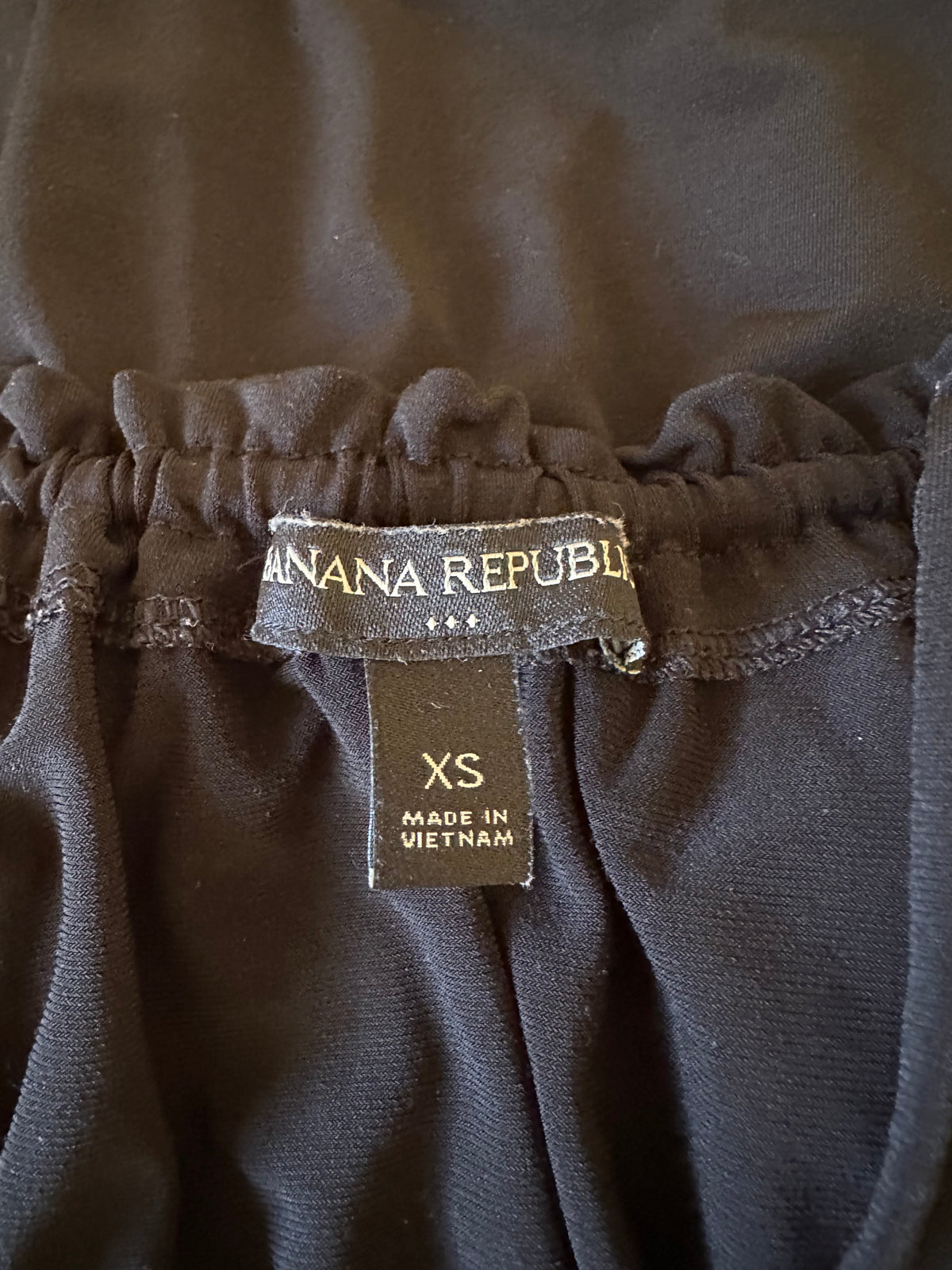 Banana Republic Black Sleeveless Halter Neck Elastic Waist Dress | Size XS