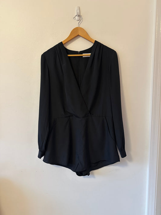 Finders Keepers Wrap Top Long Sleeve Romper