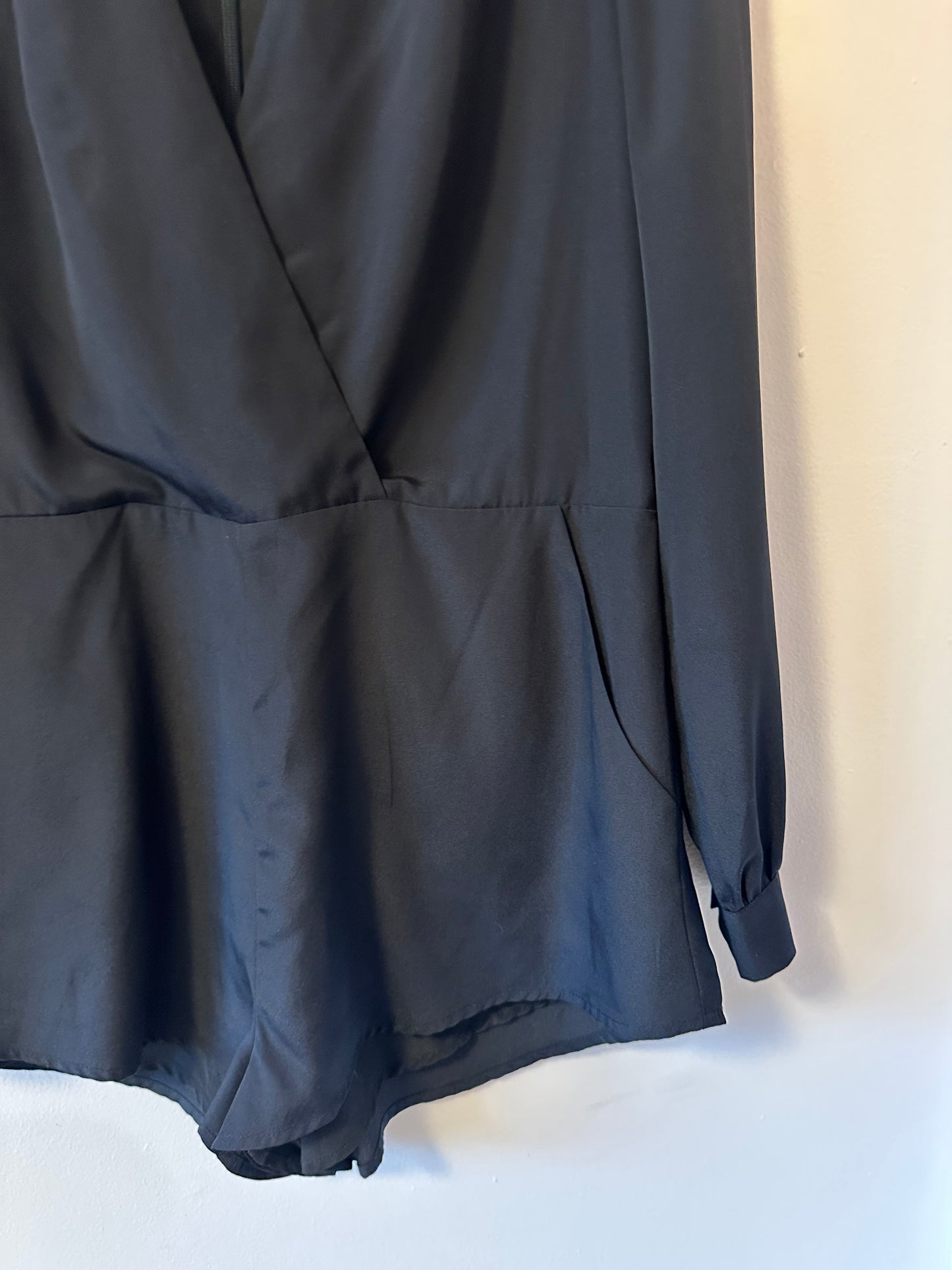Finders Keepers Wrap Top Long Sleeve Romper