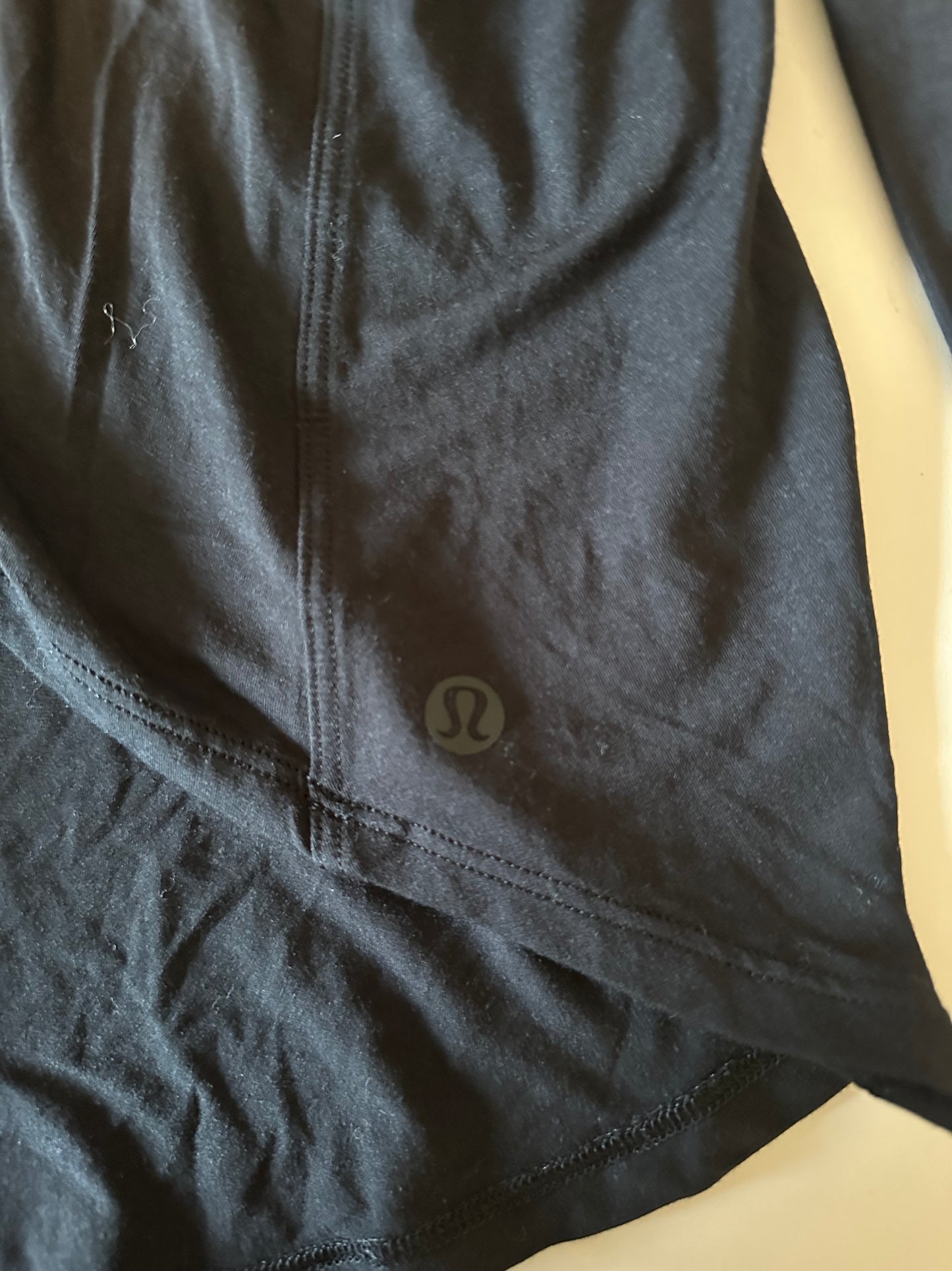 Lululemon Black Long Sleeve Scoop Neck High Low Relaxed Fit Top