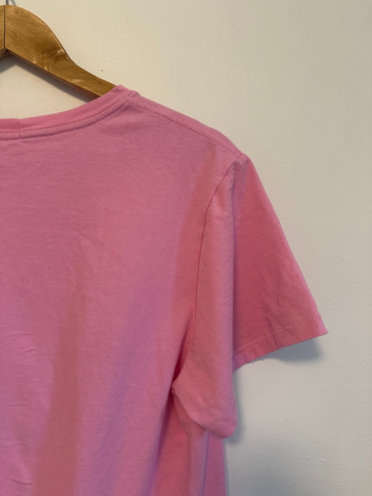 nuuds Cotton Every Day Basic Pink Short Sleeve T-Shirt | Size Medium