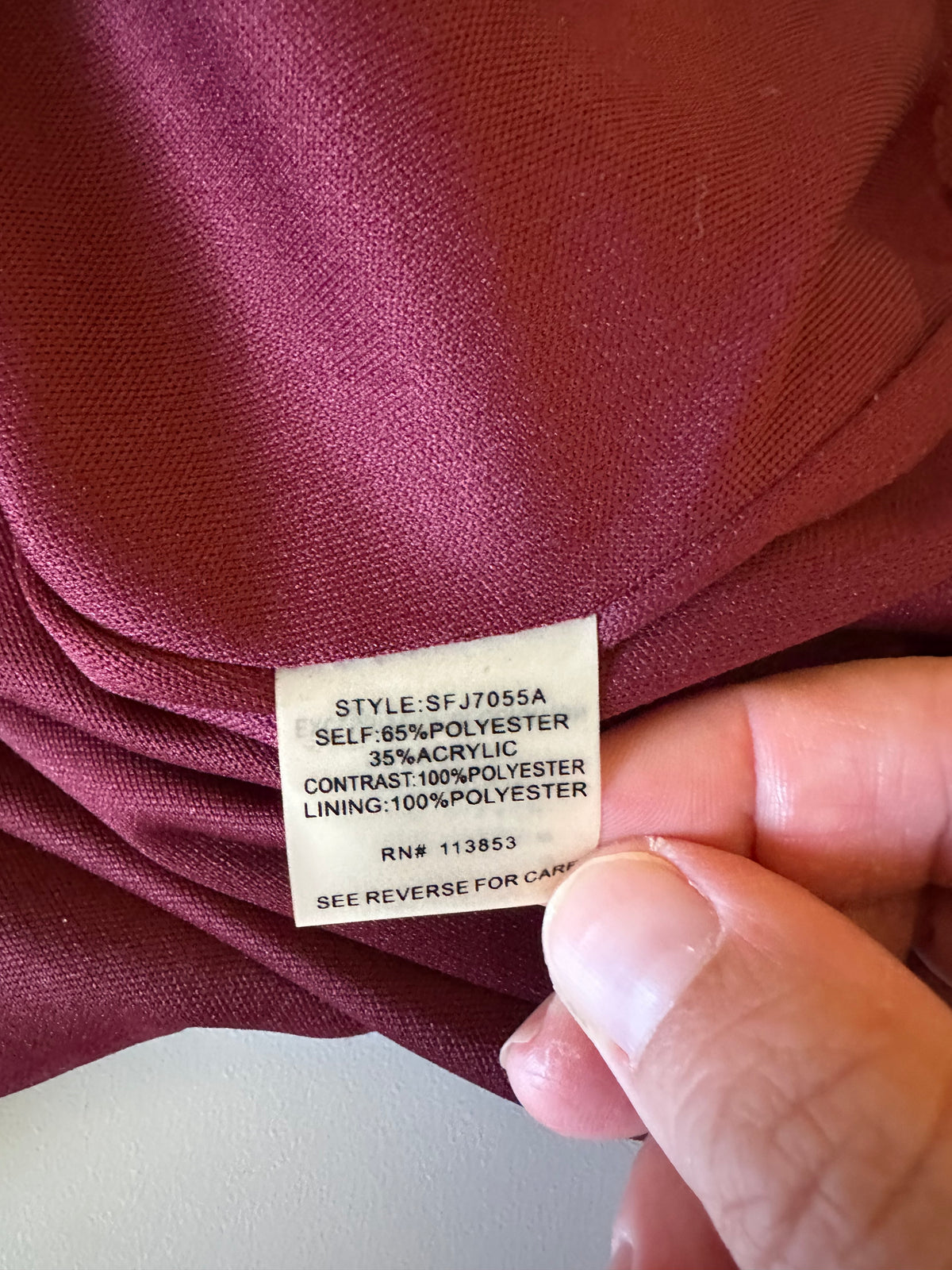 41 Hawthorn Burgundy Knit Blazer Jacket with Elbow Patches | Size XS