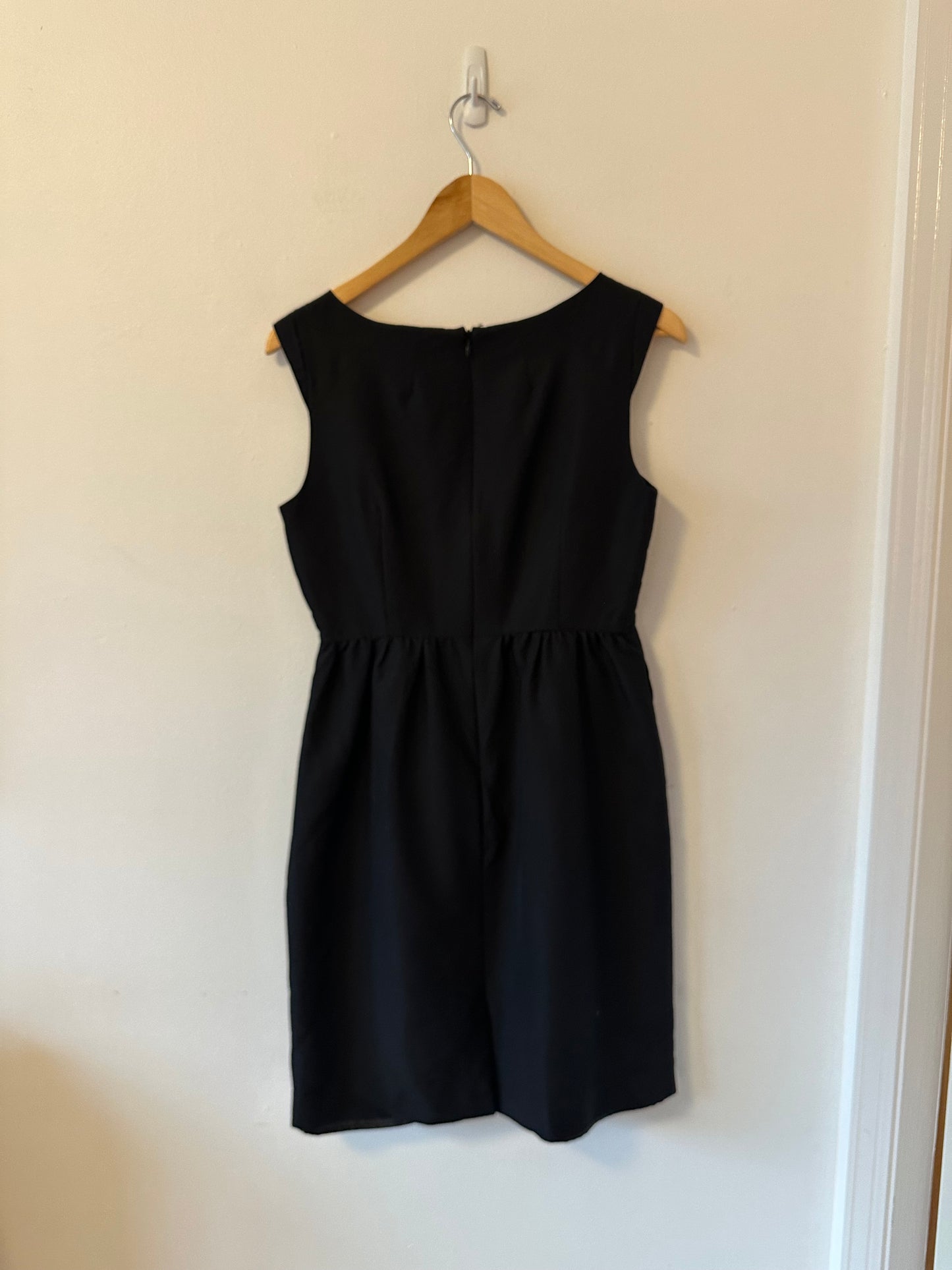 J. Crew Sleeveless Mixed Media Mini Dress in Black | Size 4