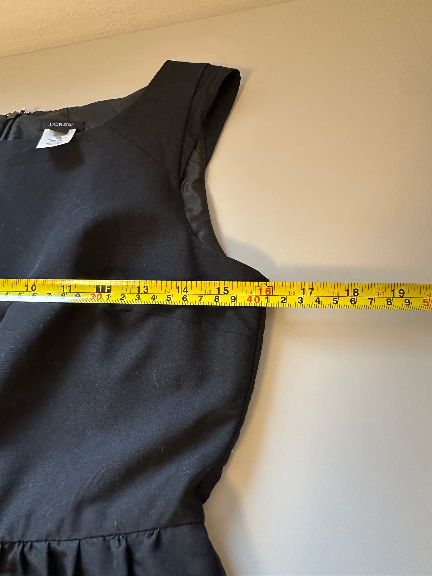 J. Crew Sleeveless Mixed Media Mini Dress in Black | Size 4