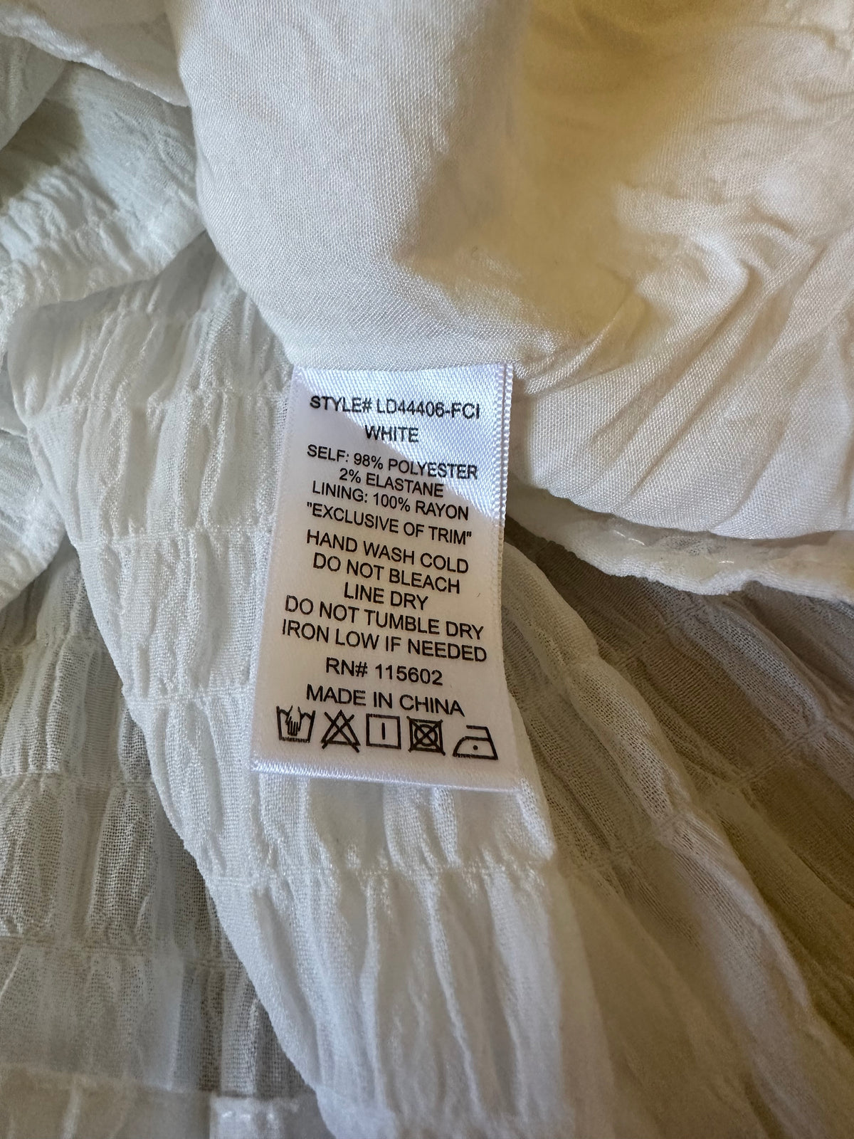 Lush White Eyelet Flutter Sleeve Tiered Midi Dress | Size Small
